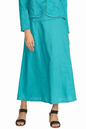 Red Carpet Look Inverted Pleats FRINGE BENEFITS SKIRT - FO8166