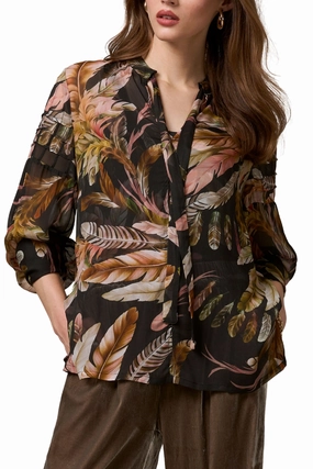 FEATHERINGTON BLOUSE - LS2946 Hooded Versatile Design On The Go