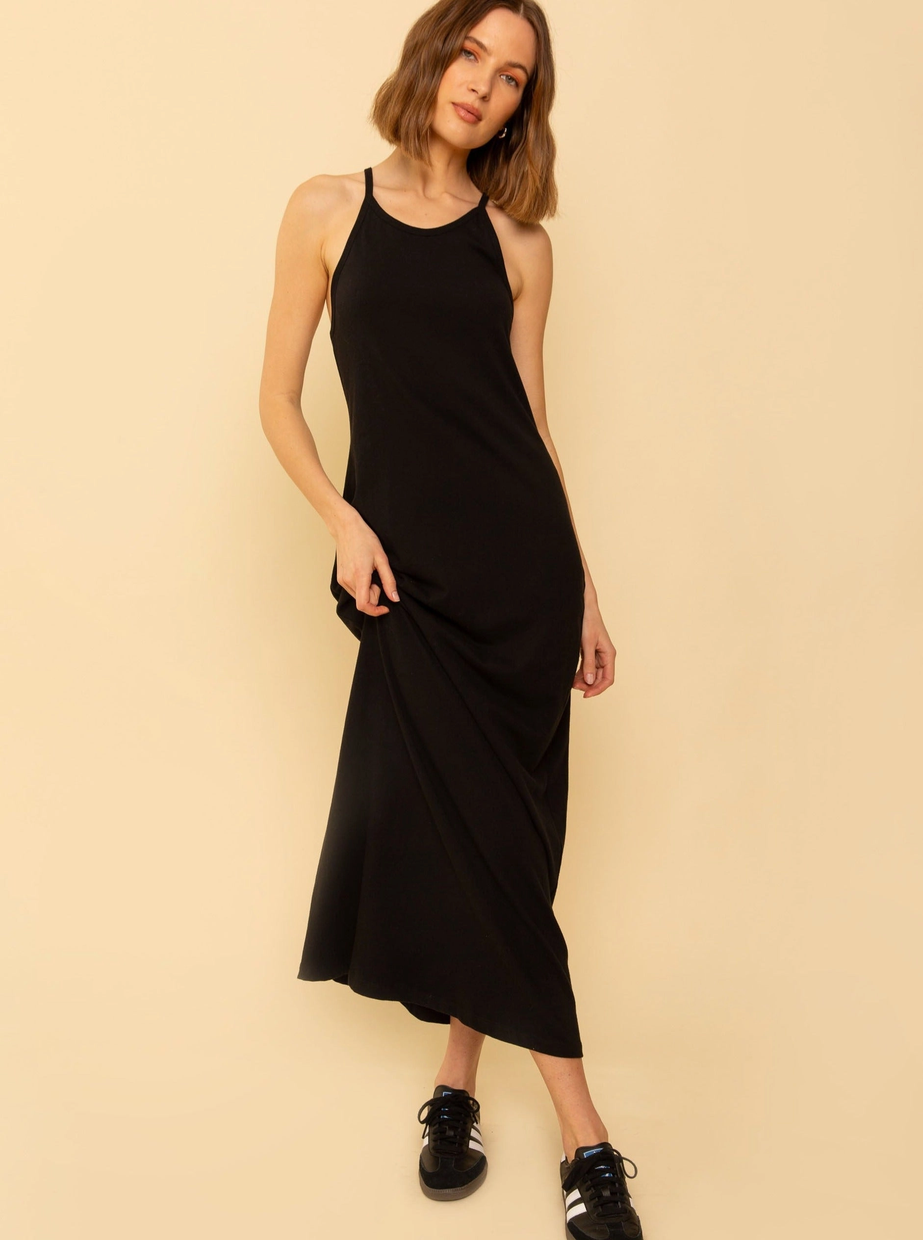Blake Dress - Black Bold Touches Tie-dye