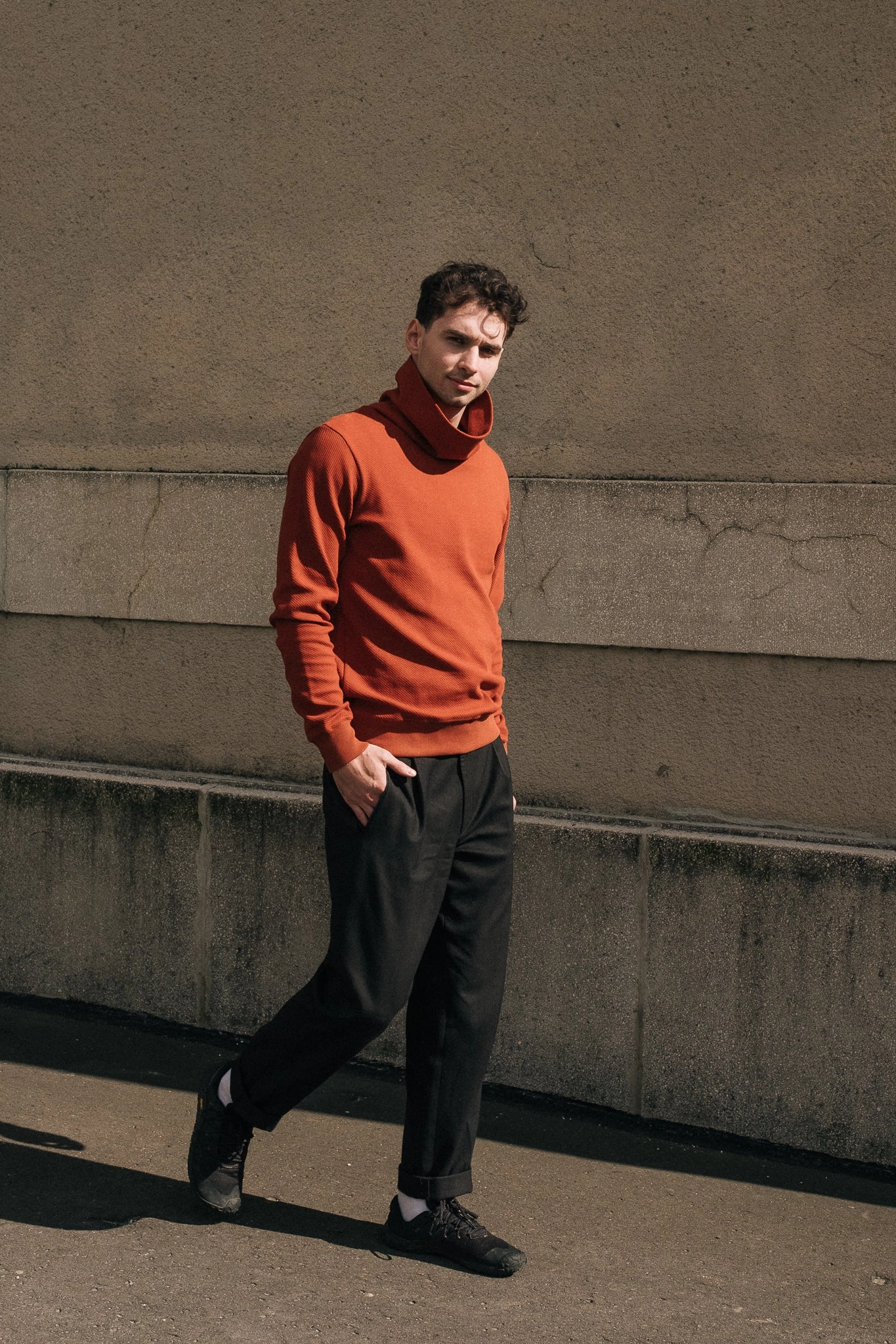 good for weekends Athleisure Look FUNNELNECK / 3D HENNA