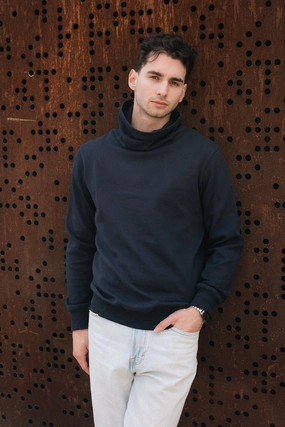 City Casual chain accents FUNNELNECK / 3D NAVY