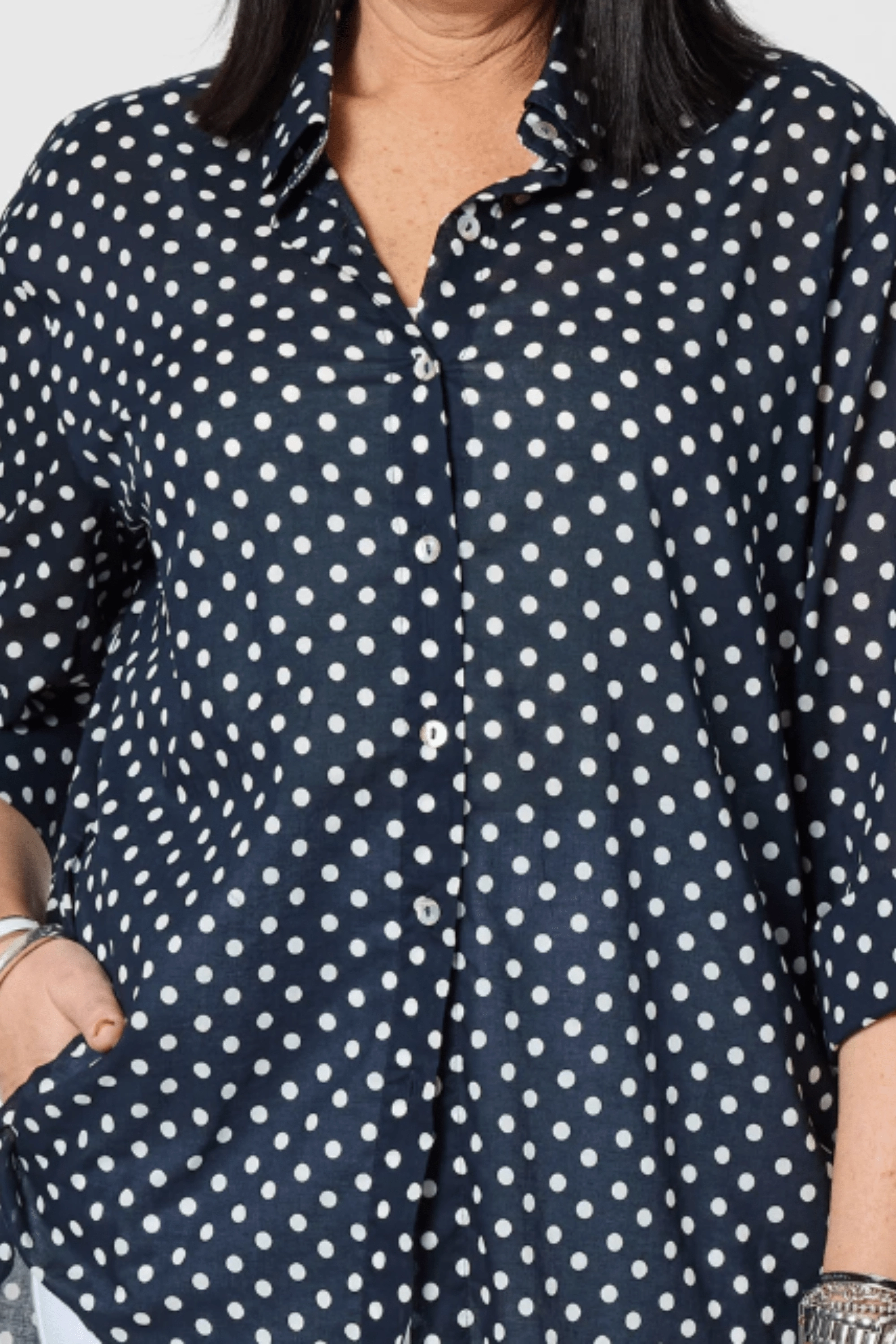 GET SPOTTY SHIRT - 48464GS City Exploration Layered Collar