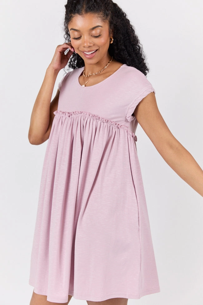 Elegant Line Evening Event Girl On The Go Easy Knit Short Sleeve Mini Dress FINAL SALE