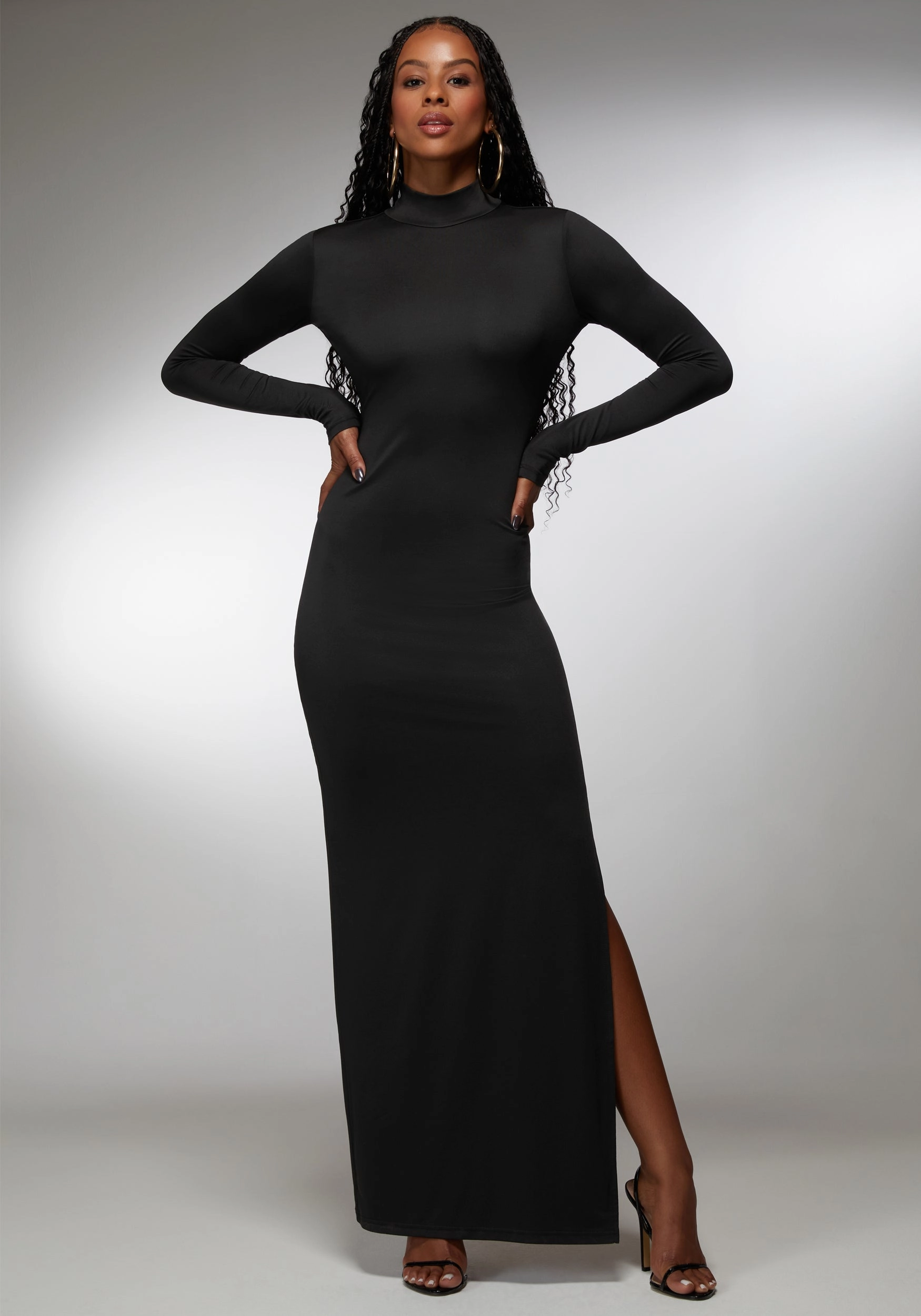 Semi Formal Calm Aesthetic Open Back Chain Maxi Dress