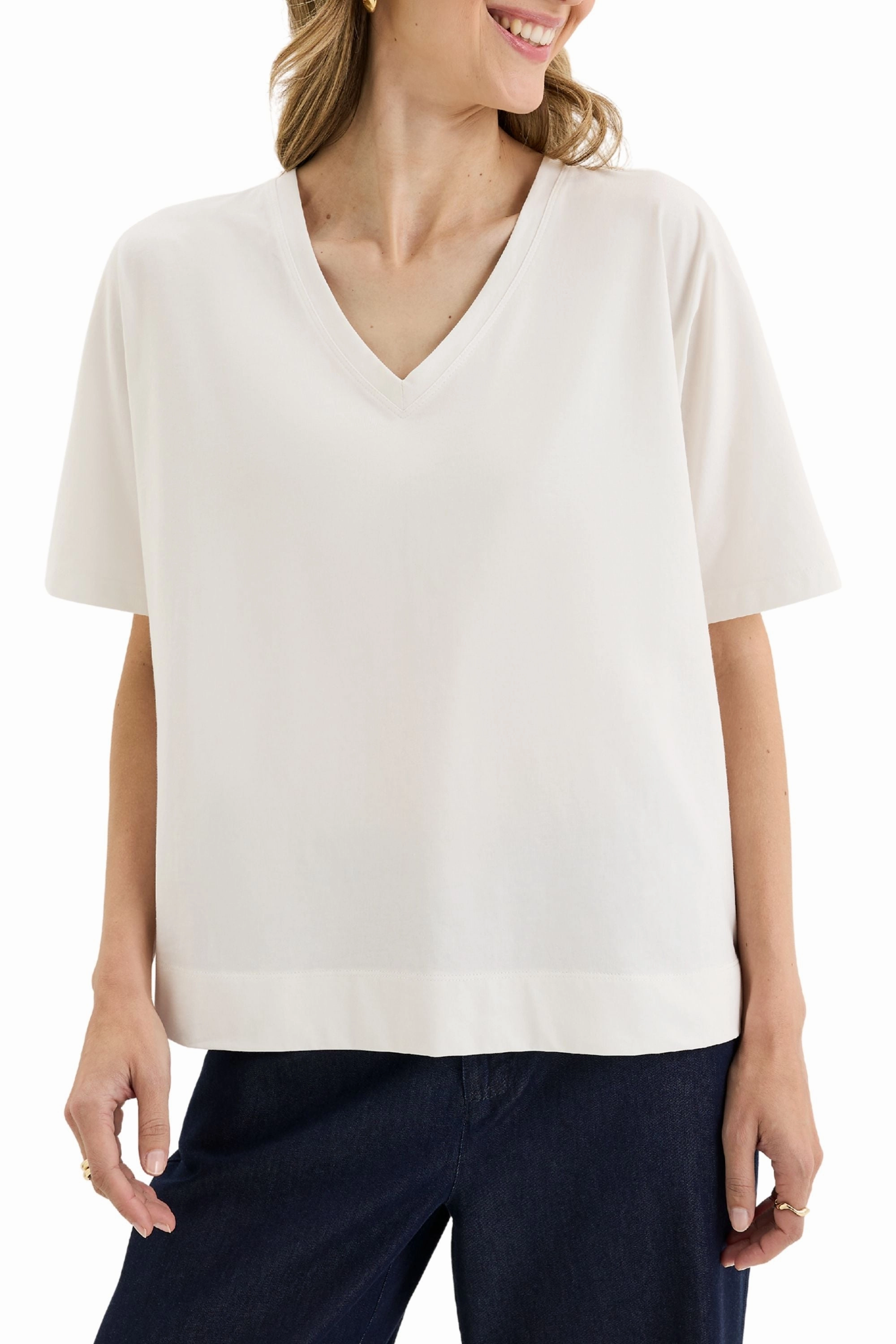 GLASS TEE - YTWN3043 Seasonal Wear Relaxed Vibes