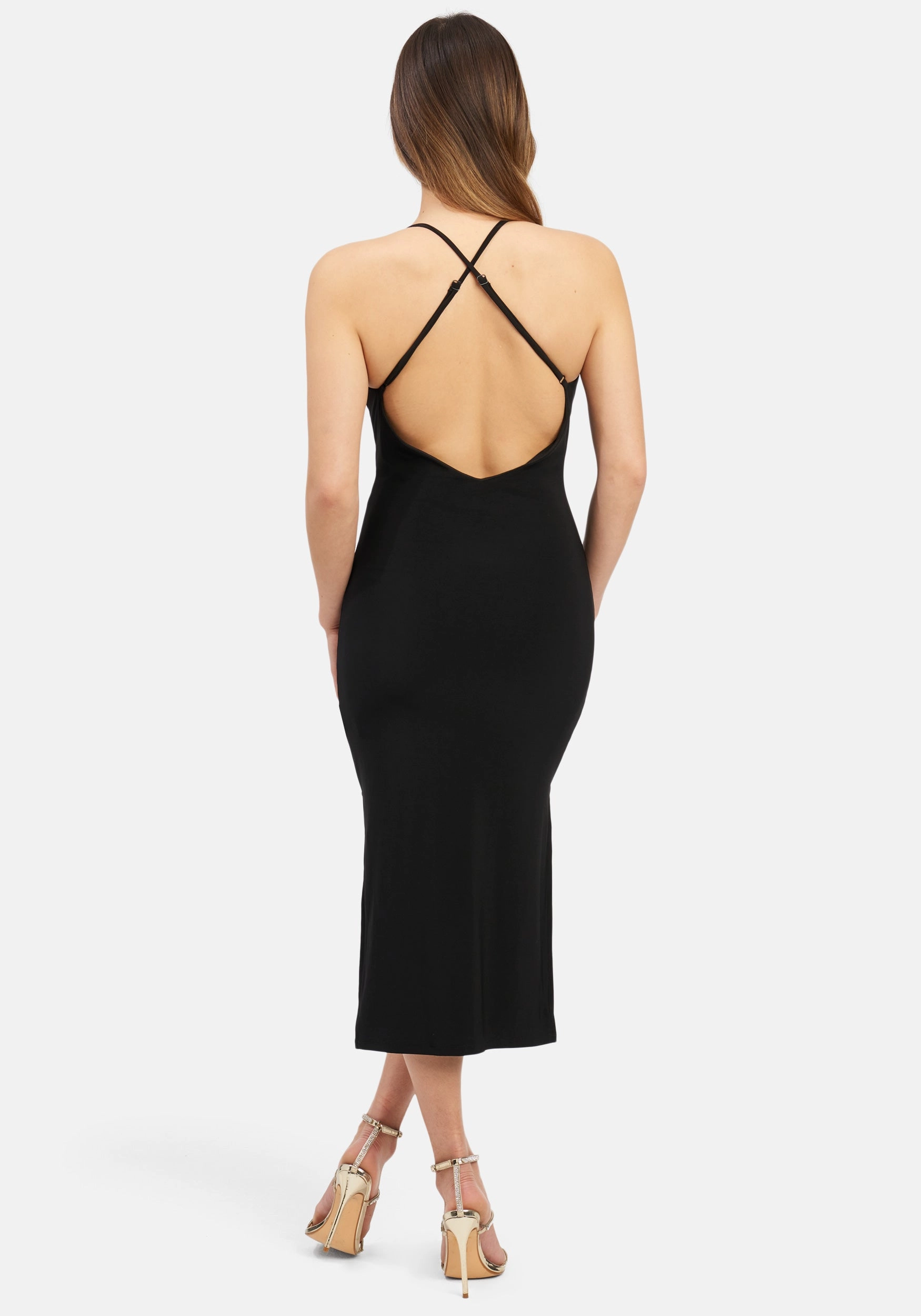 Gold Bar Detail Dress Comfy and Cozy Gentle Stitch