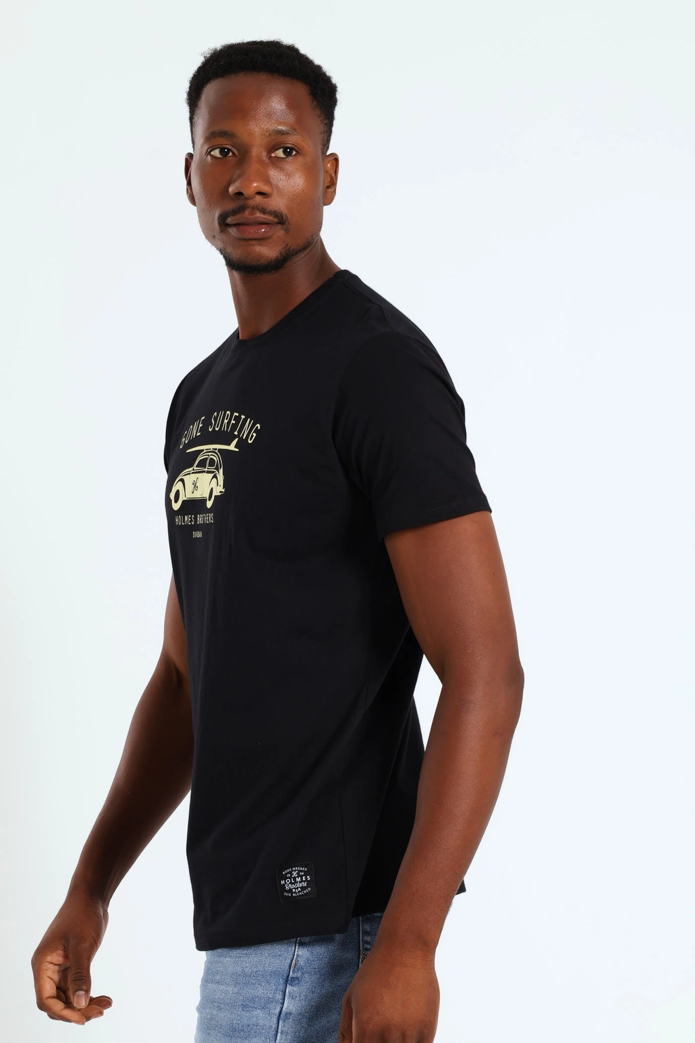 easy to pair Gone Surfing Tee - Black