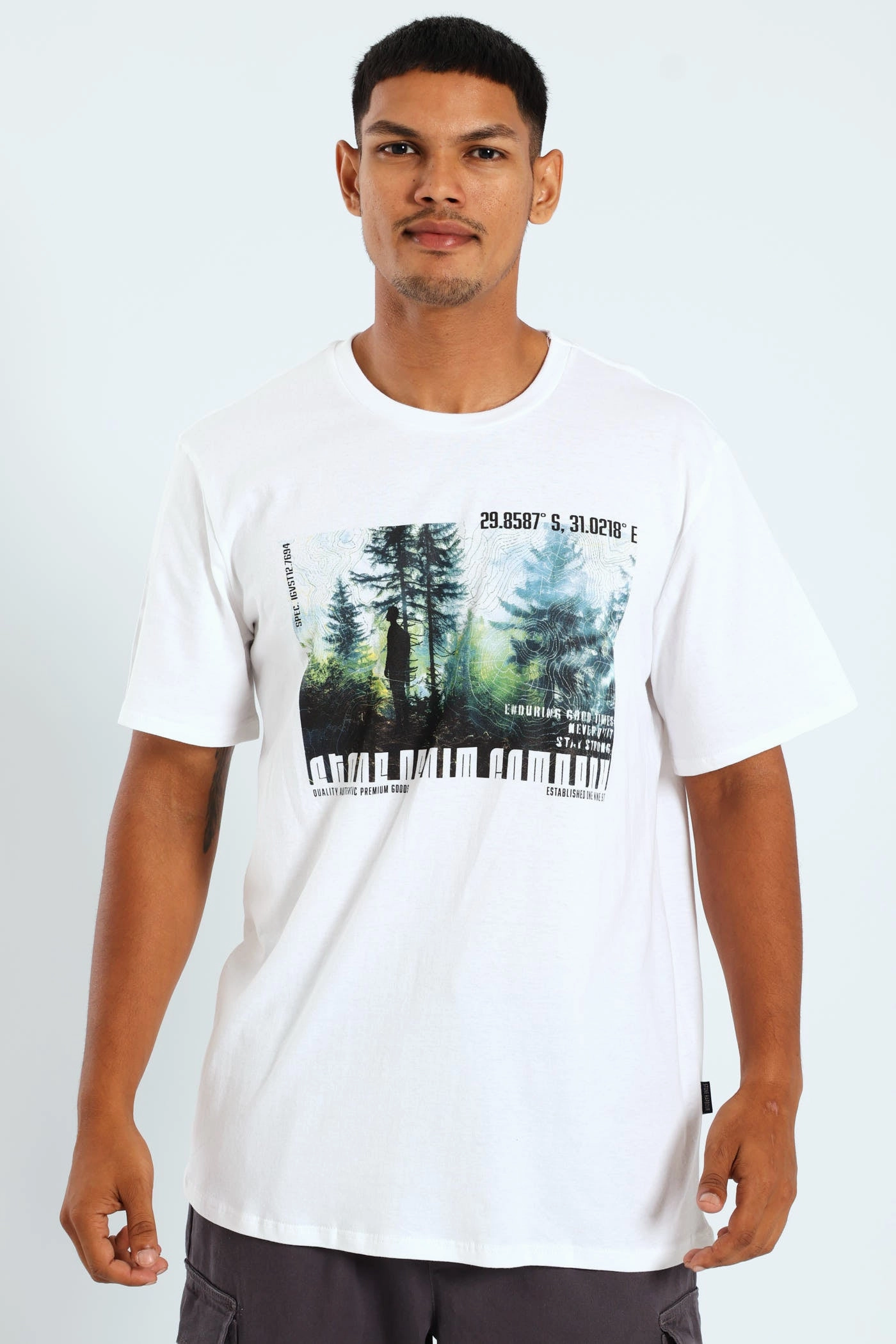 Fit for All Seasons Woodlands Photo Print Tee - White