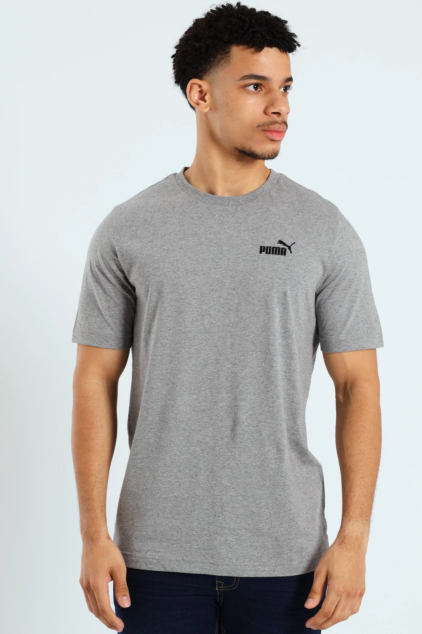 Essential Small No.1 Logo Tee - Grey Outdoor Smart