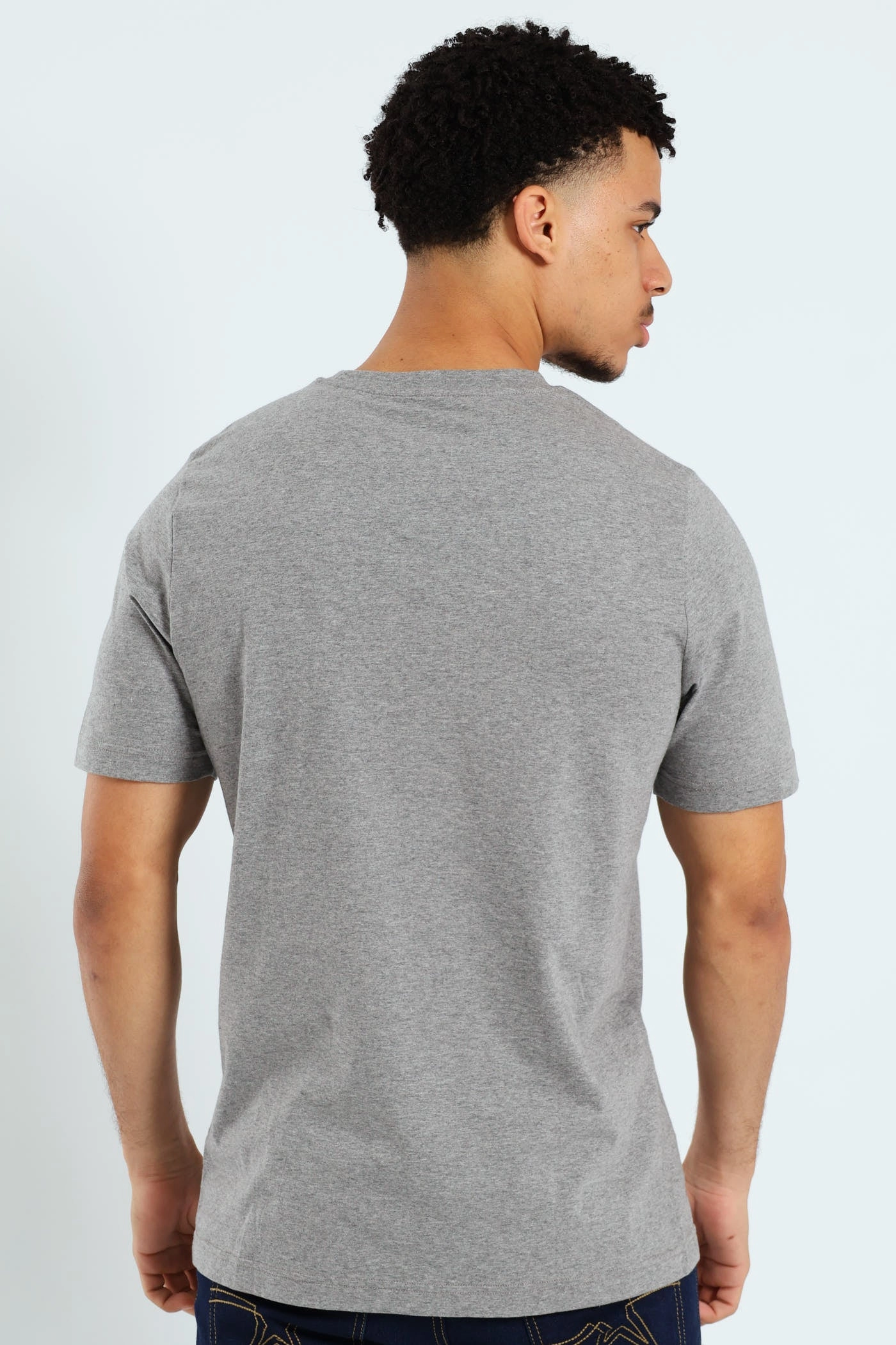 Essential Small No.1 Logo Tee - Grey Chill Style Crew Neck Design