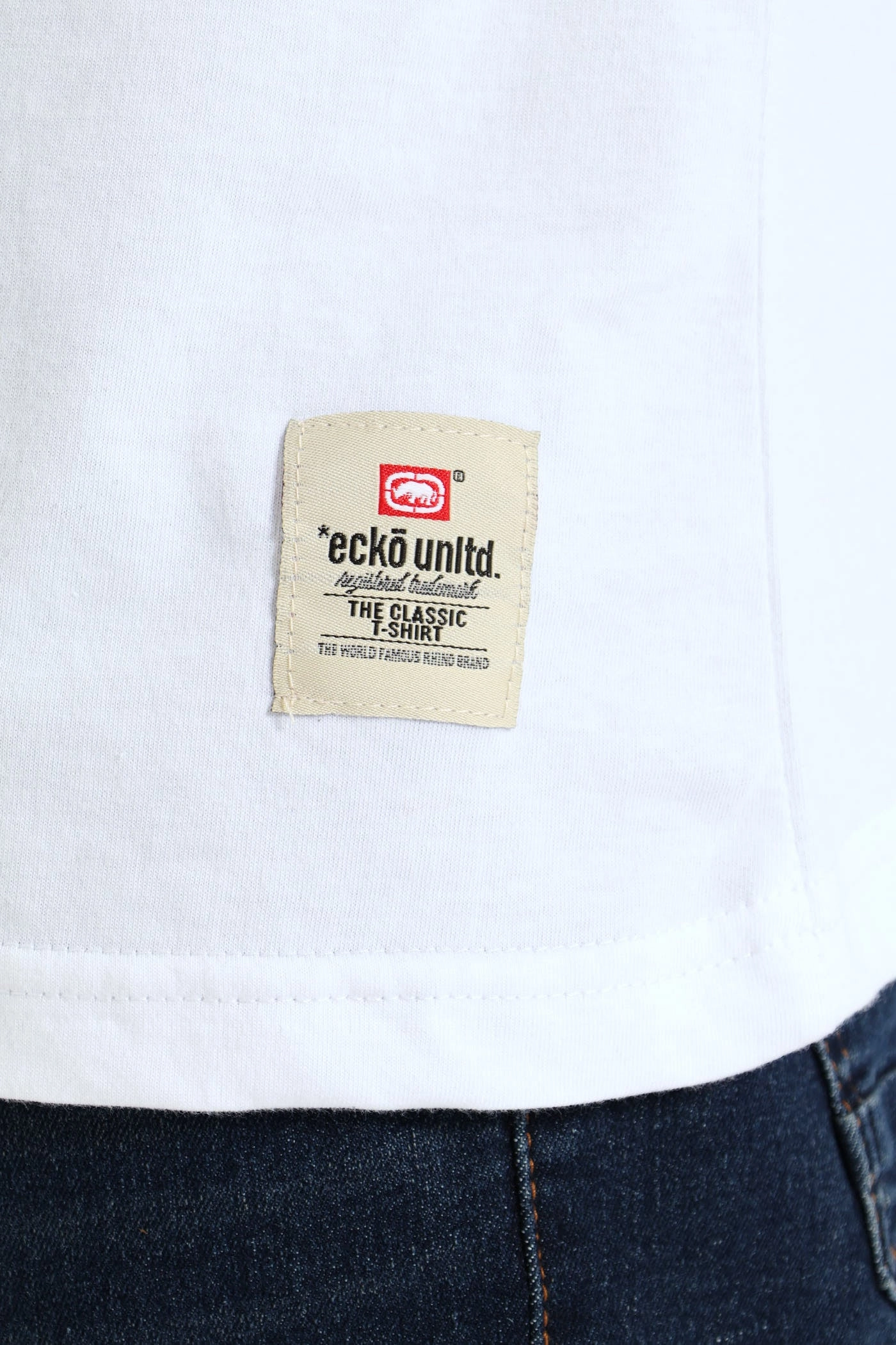 Lightweight Look Graffiti Back Print Tee - White