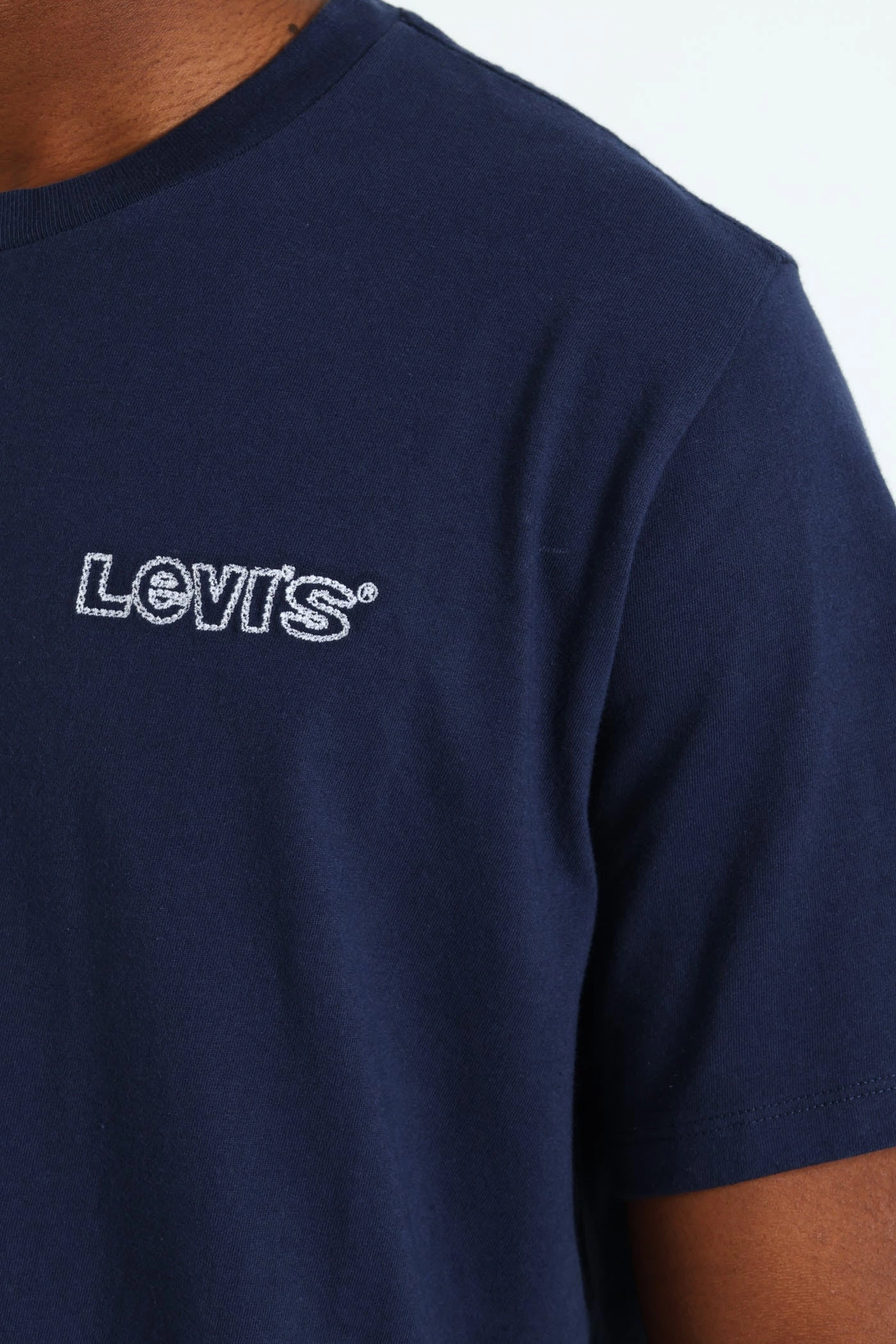 Fur combination Quick Comfort Graphic Crewneck Rope Batwing Tee - White