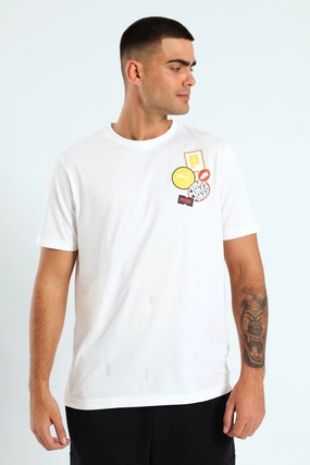 Graphics Icon Tee - White Reversible Design Concept