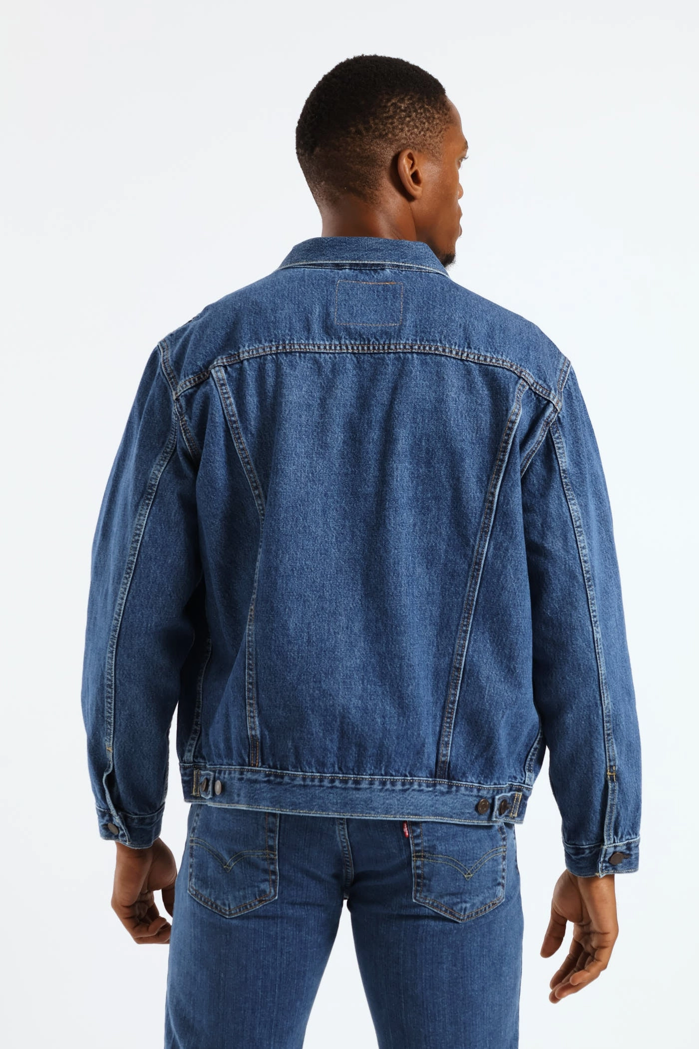 Flexible Joint Articulation The Trucker Jacket - Medium Wash