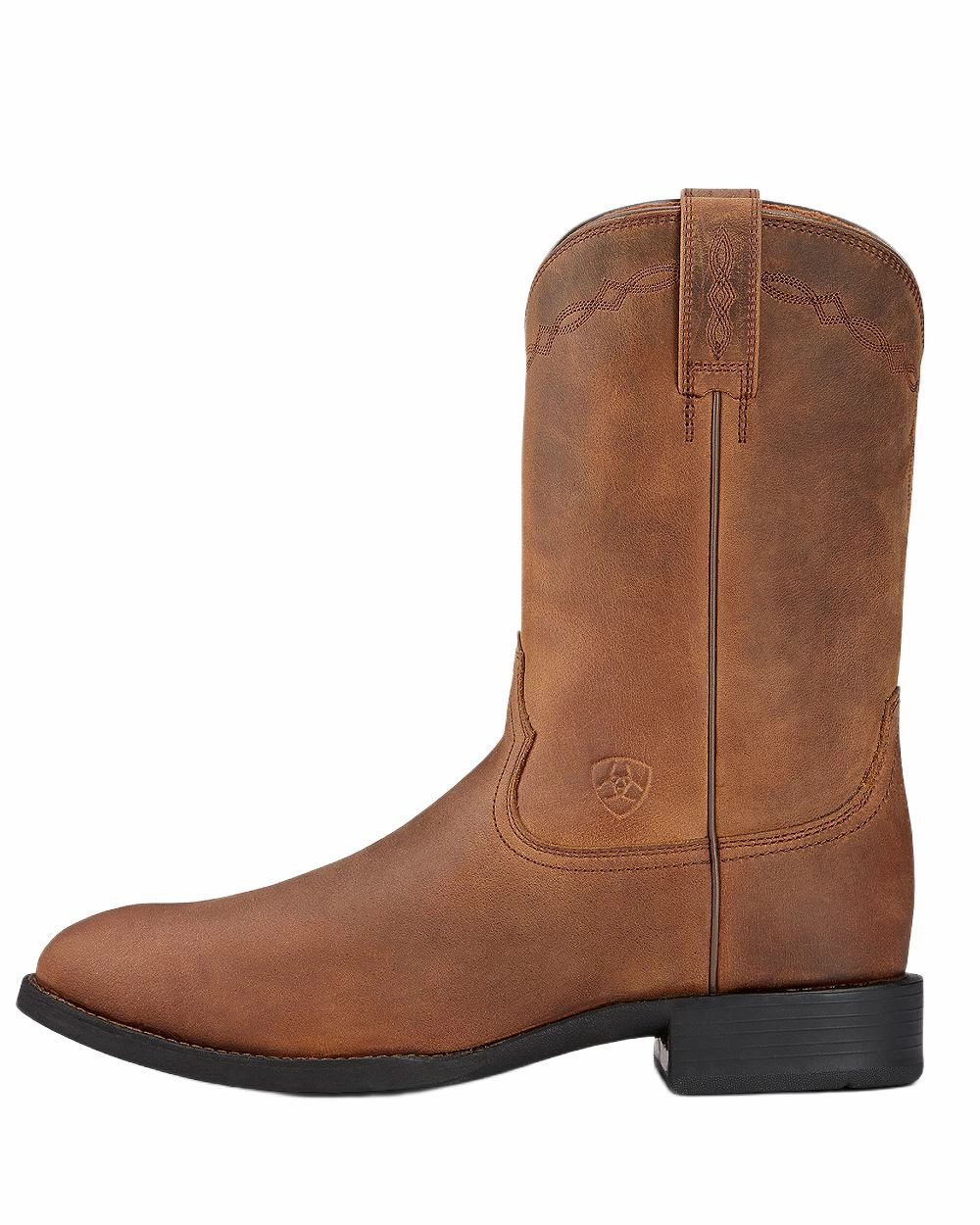 Ariat Mens Heritage Roper Cowboy Boots Orthotic Compatible No Tie