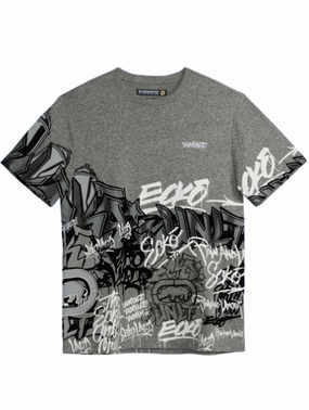 All-Purpose Comfort Heritage Graffiti Tee - Grey