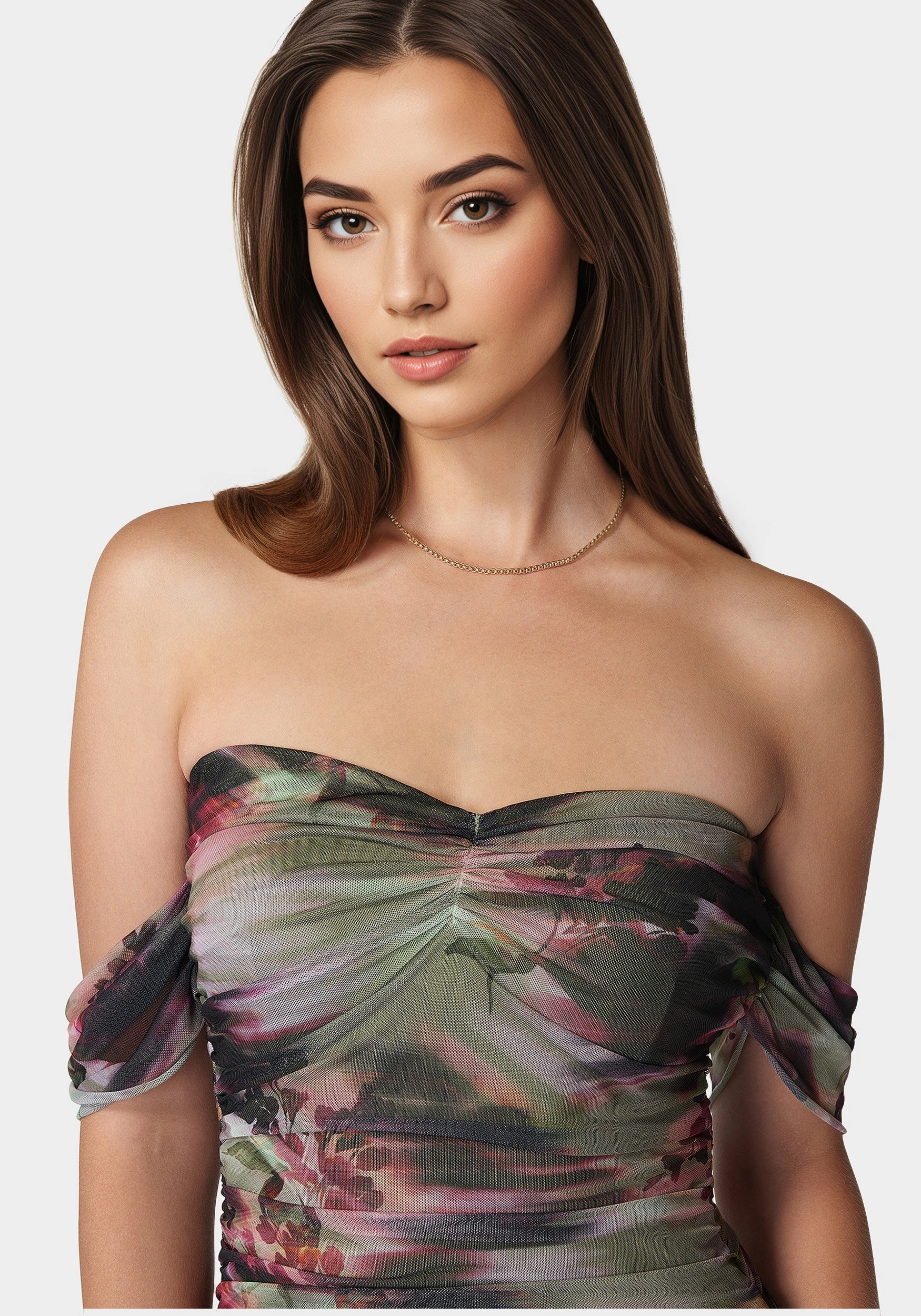 Relaxed Mood Timeless Cut Ruched Midi Dress