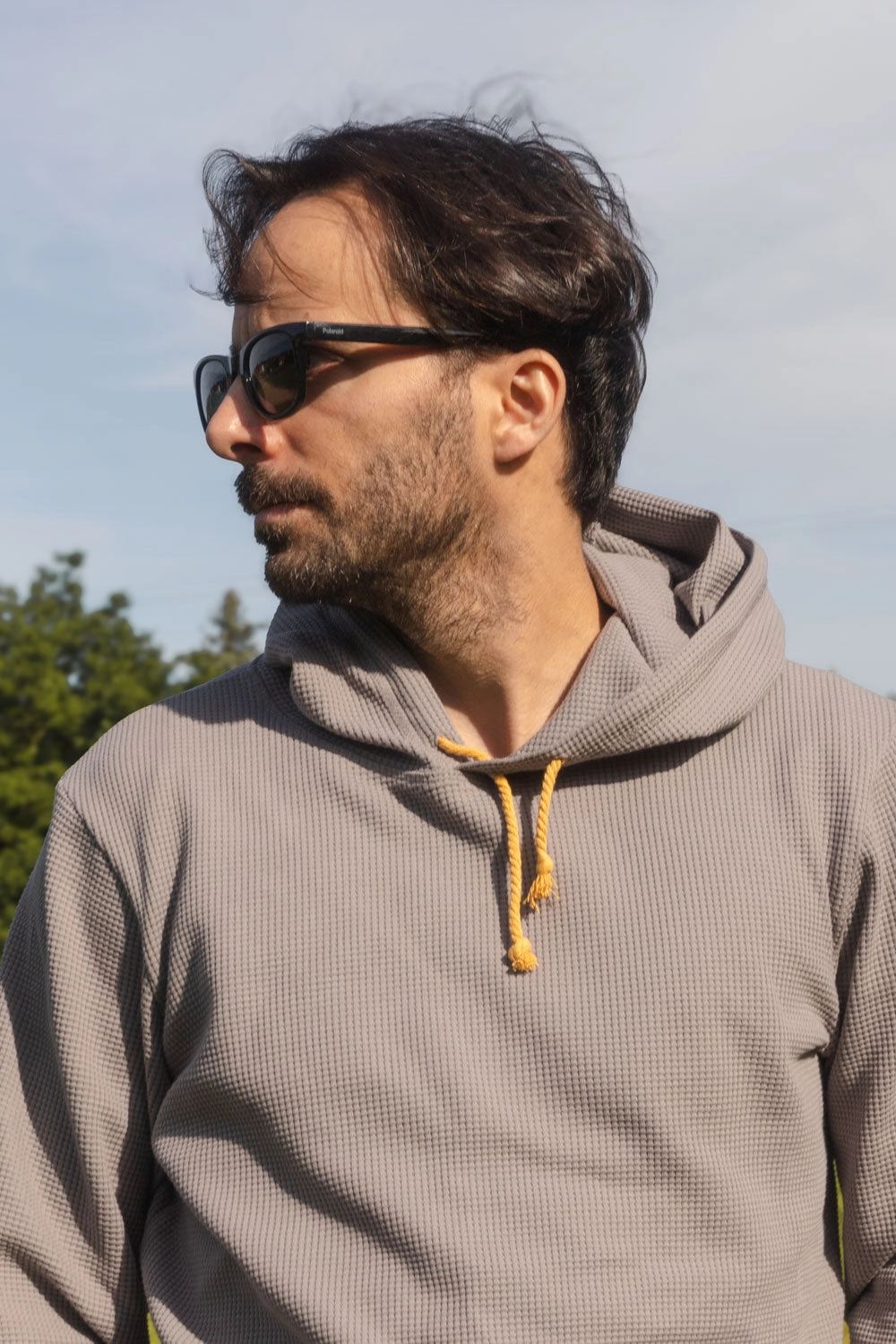 Two-Tone Design product fair trade HIVE HOODIE / GREY