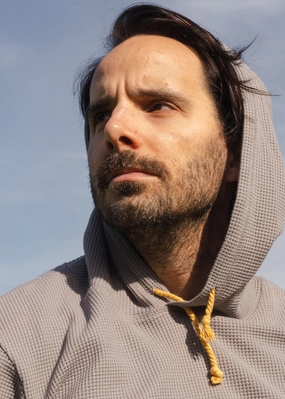 Comfortable Hoodie HIVE HOODIE / GREY