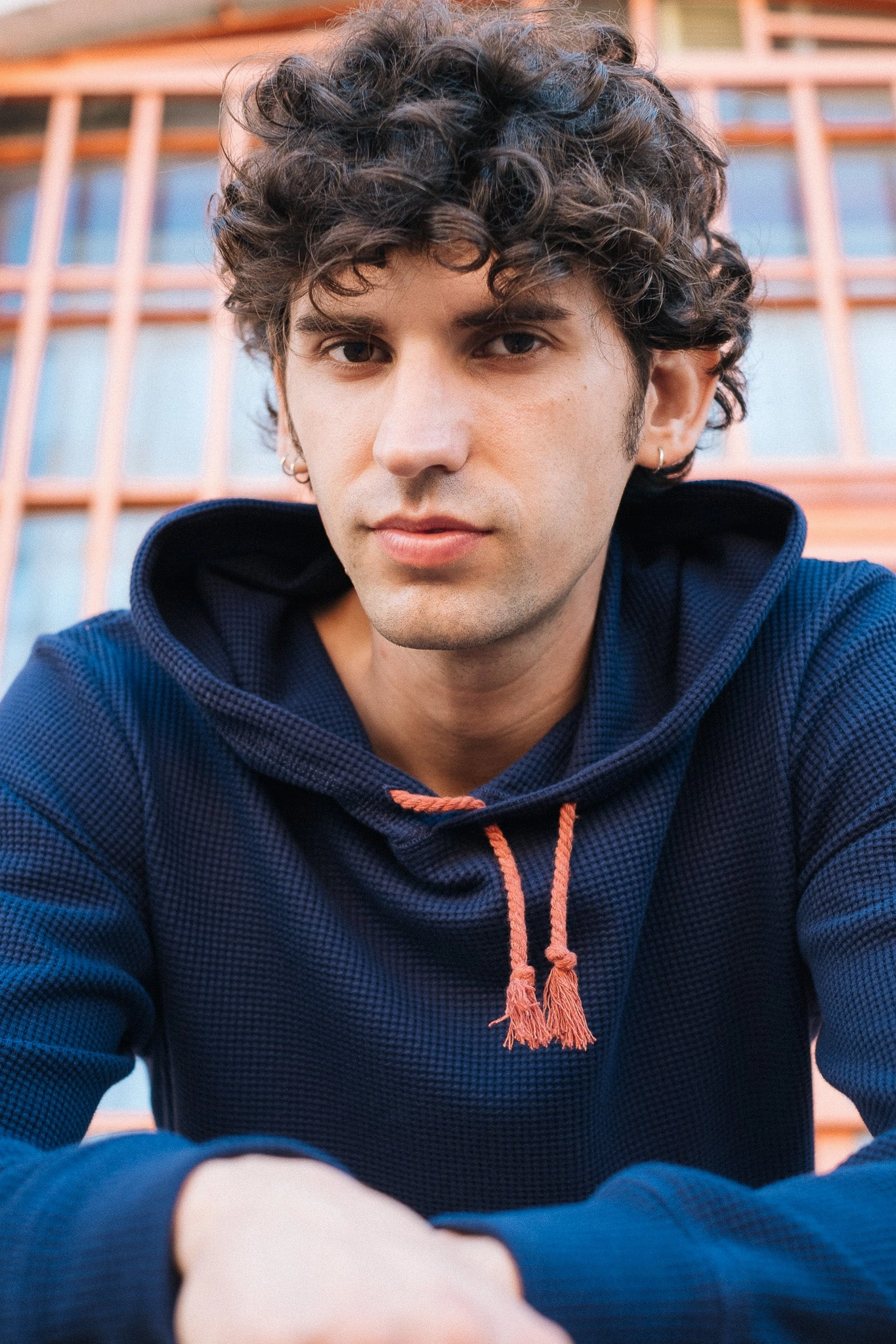 product after sales service product anti odor freshness HIVE HOODIE / NAVY