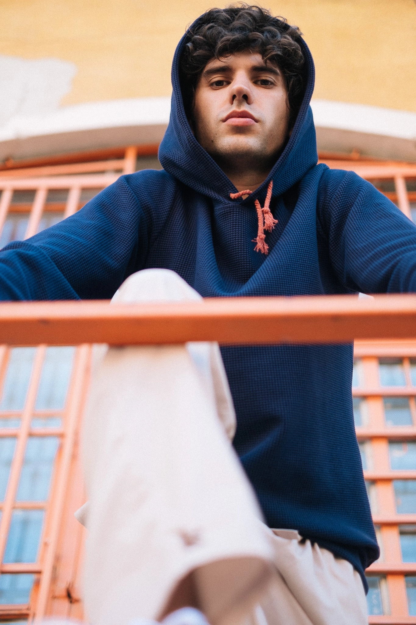 HIVE HOODIE / NAVY Zip-up