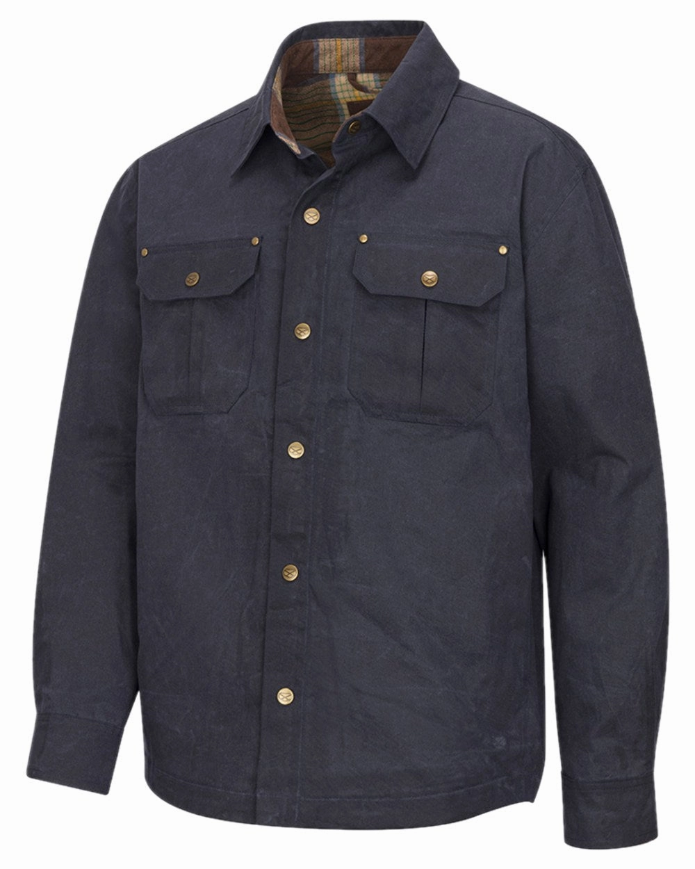 Ventilated Panels Weatherproof Zipper Tech Hoggs of Fife Mens Huntly Waxed Canvas Utility Overshirt