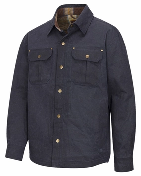 Hoggs of Fife Mens Huntly Waxed Canvas Utility Overshirt All Season