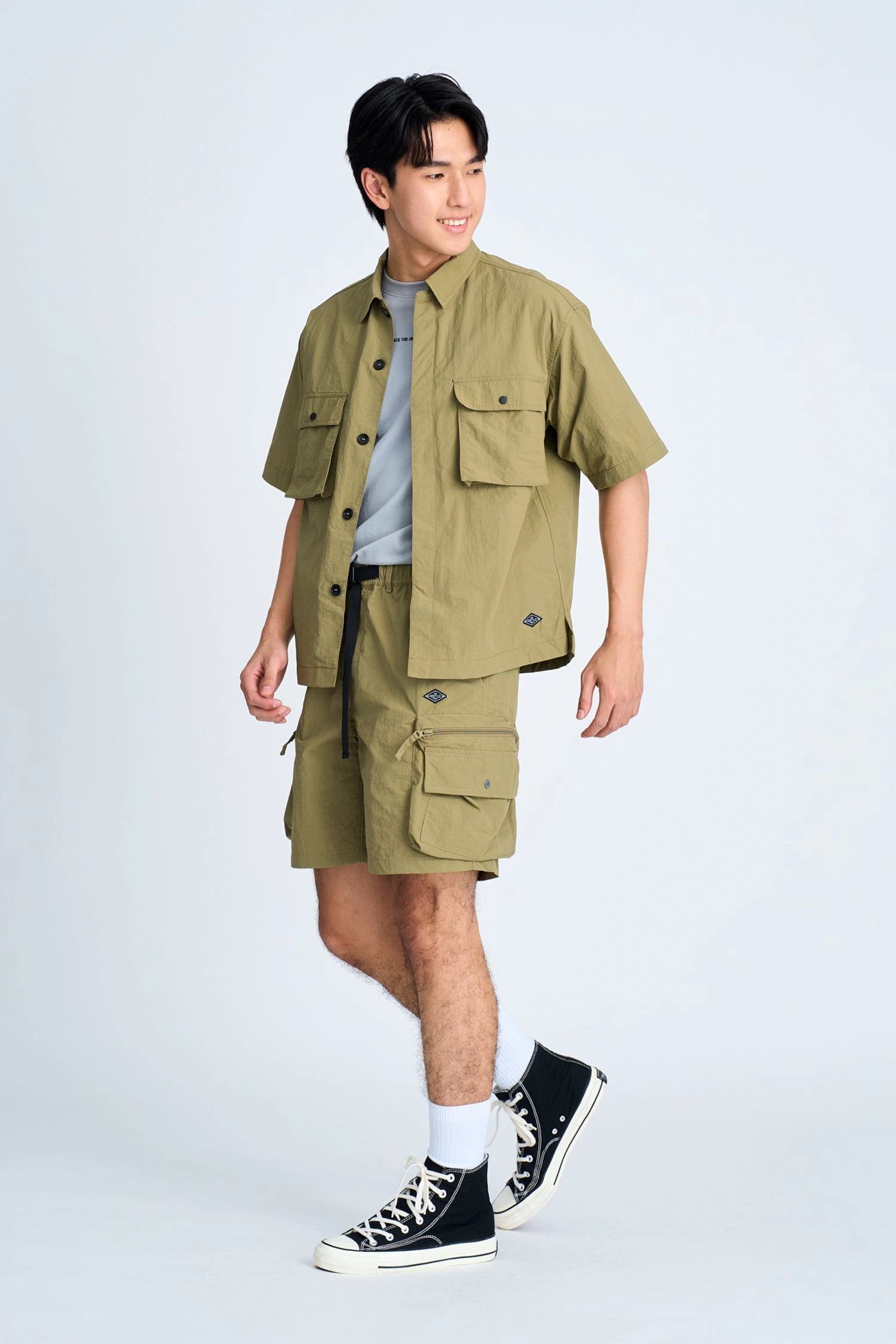 HighThreadCount Nylon Utility Shirt - Army Green [AT]