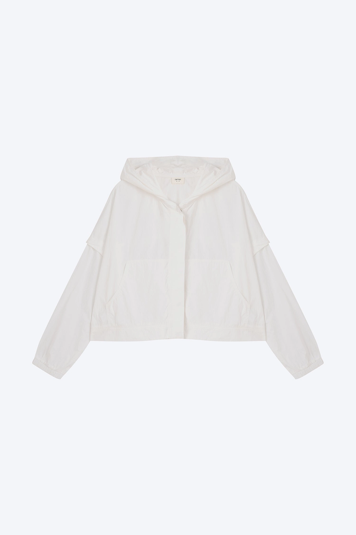 Hooded Parka - Cream Softshell Coating Winter Fashion