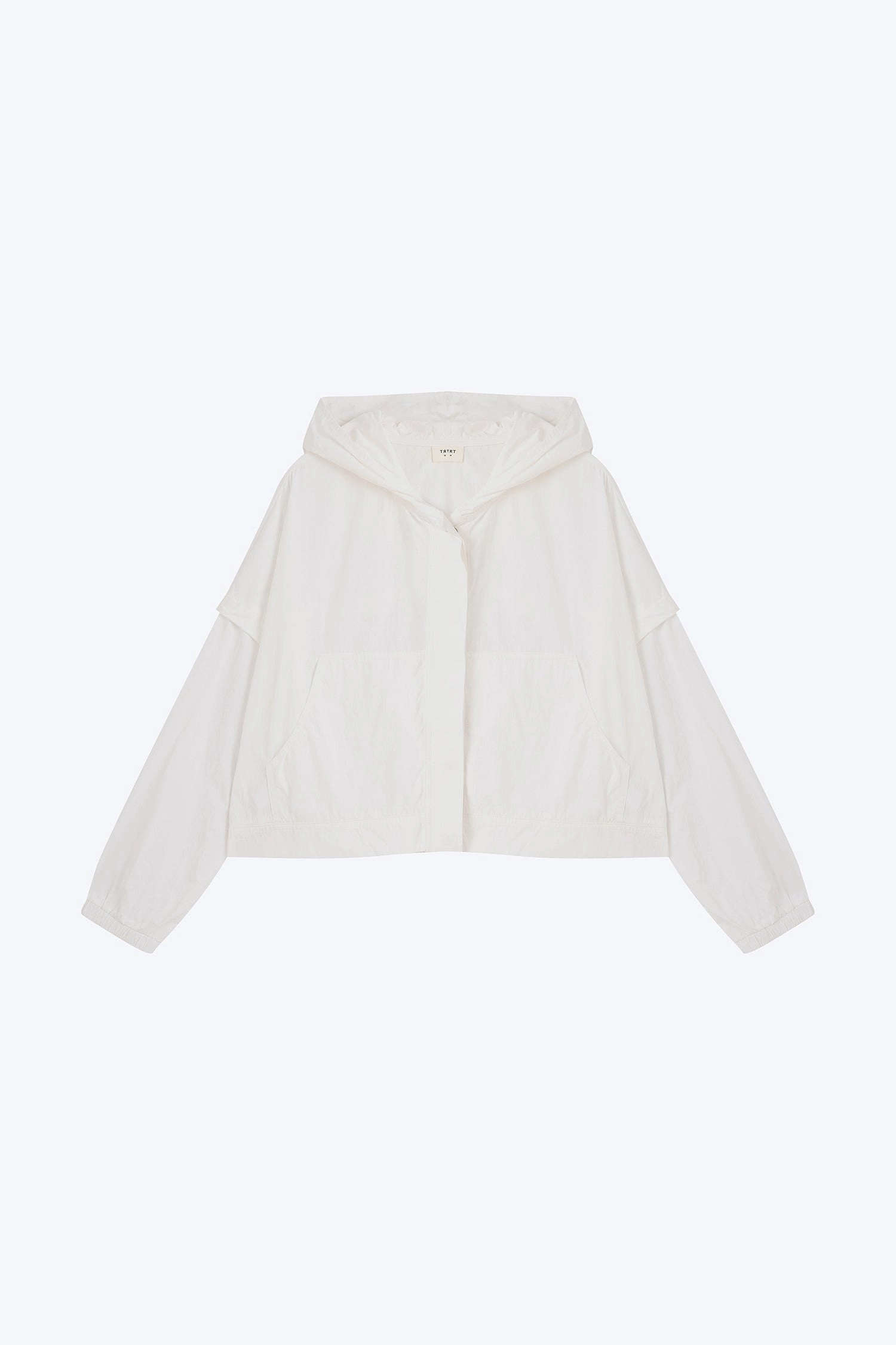 High Loft Insulation Mid Length Cut Hooded Parka - Cream