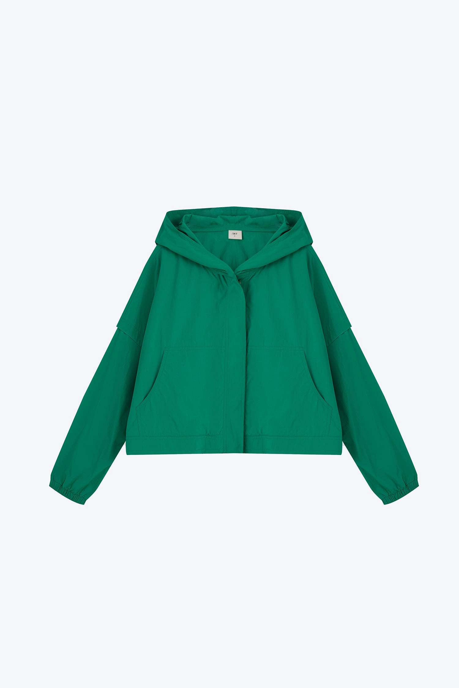 Kangaroo Pocket simple design Hooded Parka - Green