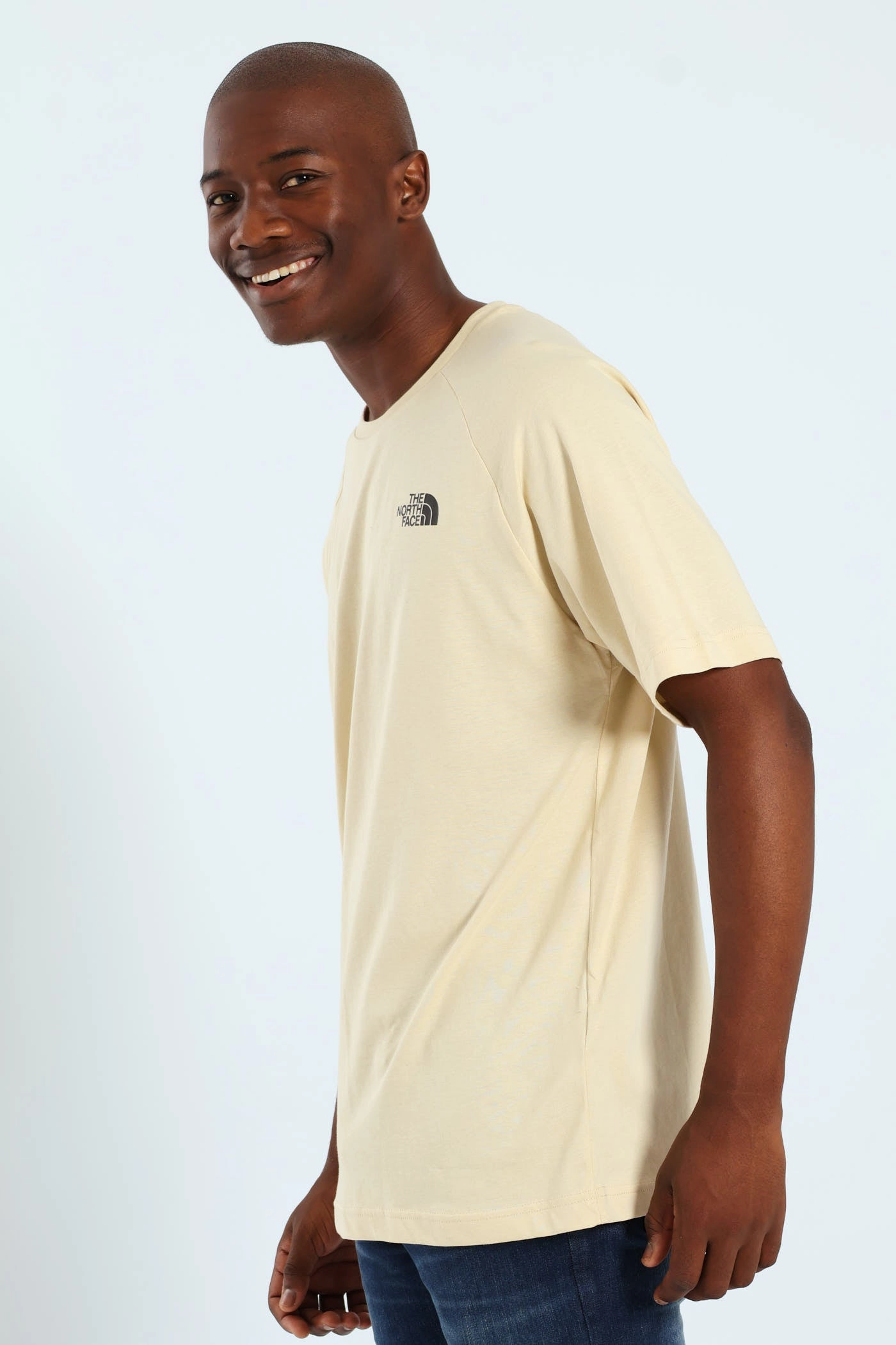 Short Sleeve North Faces Tee - Cream Minimalist Wear