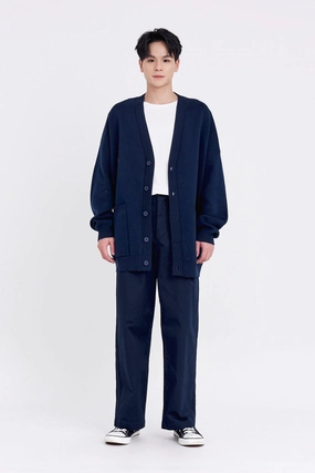 Knitted Patch Pocket Cardigan [AT] Thermal Reflective Lining