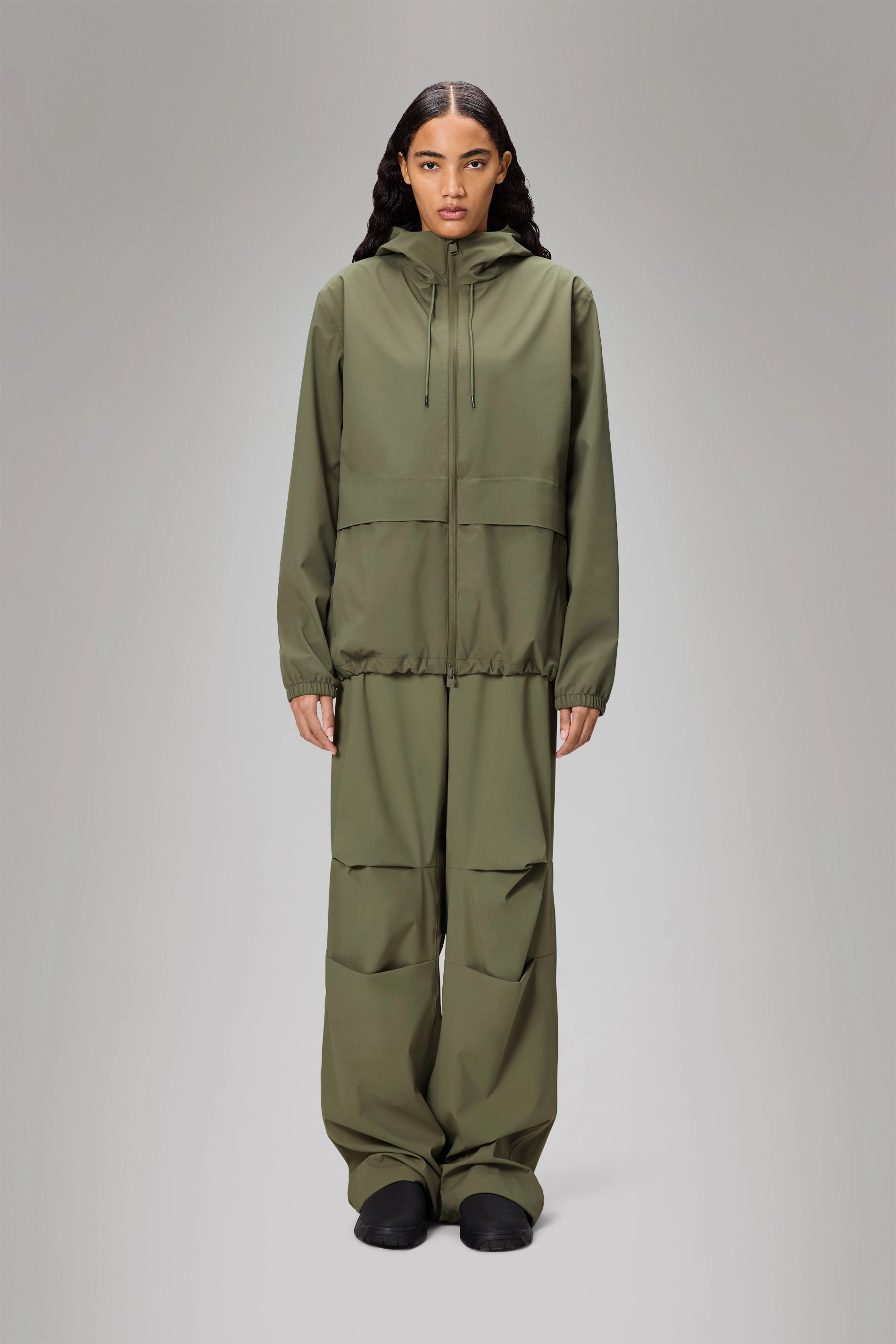 Suva Hardshell Pocket Jacket Moisture Wicking Material Slip Resistant Grip