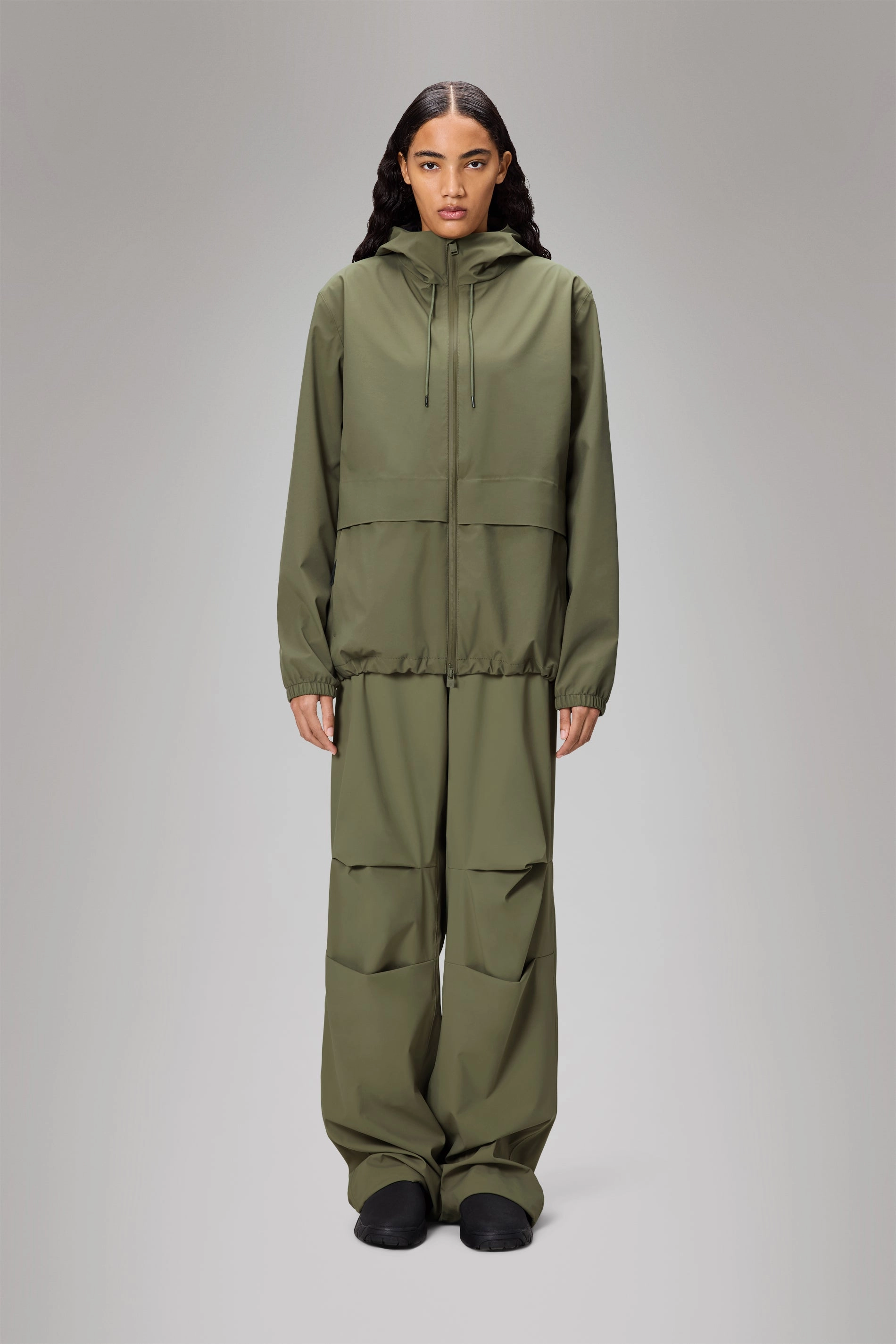 Suva Hardshell Pocket Jacket Waist Belt Layered Insulation