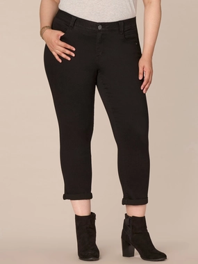 "Ab"solution? Plus Black Denim Ankle Skimmer Jeans Urban appeal Anti Bacterial Treatment