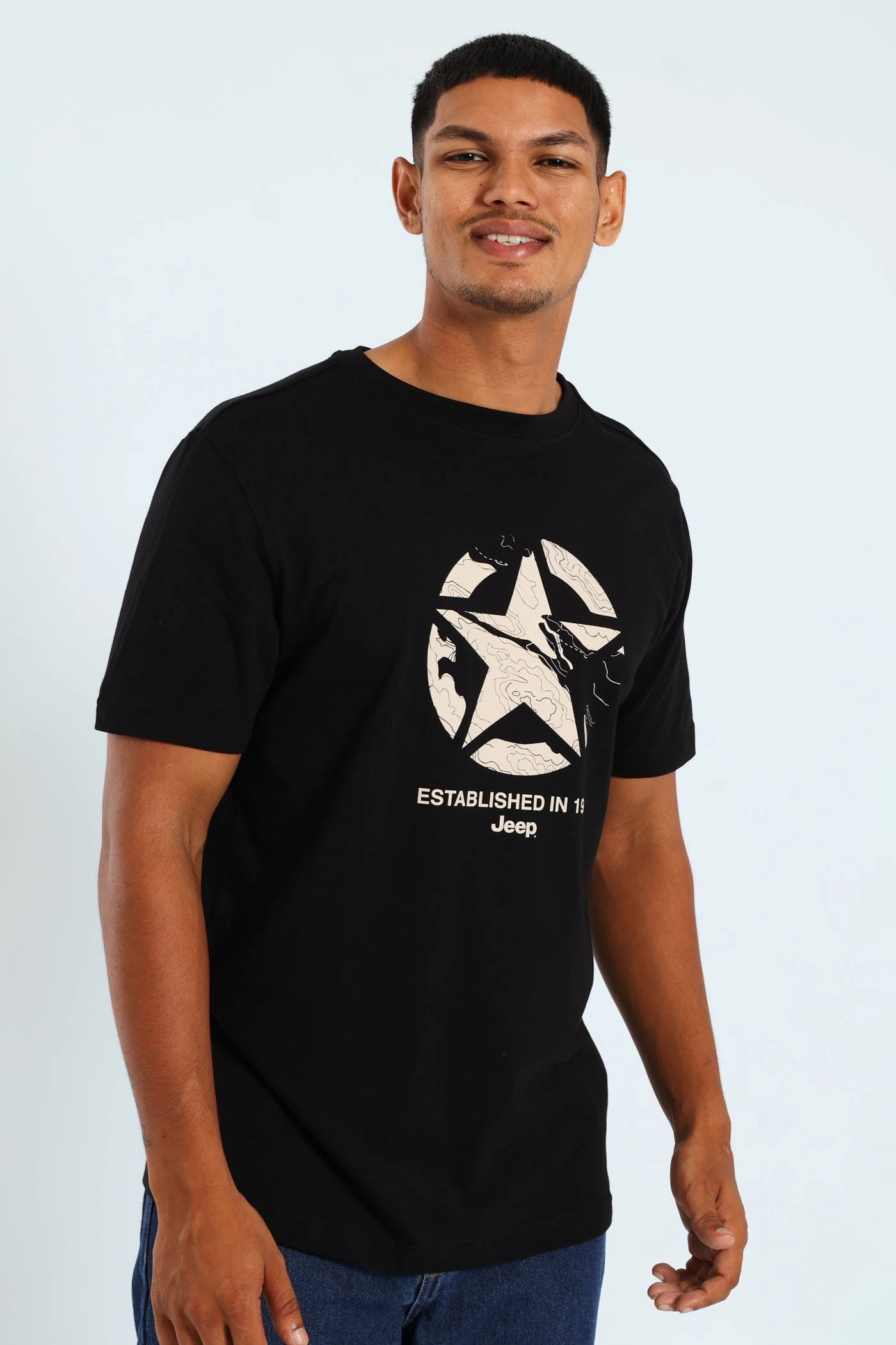 Iconic Star Collection Tee - Black Sleek Design