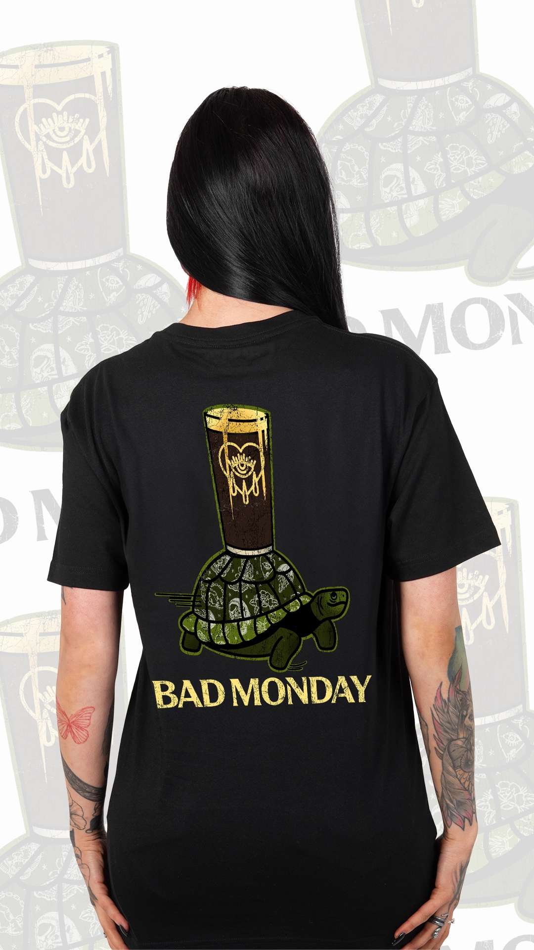 High Neck Design Bonded Seam Durability Irish Stout Tee