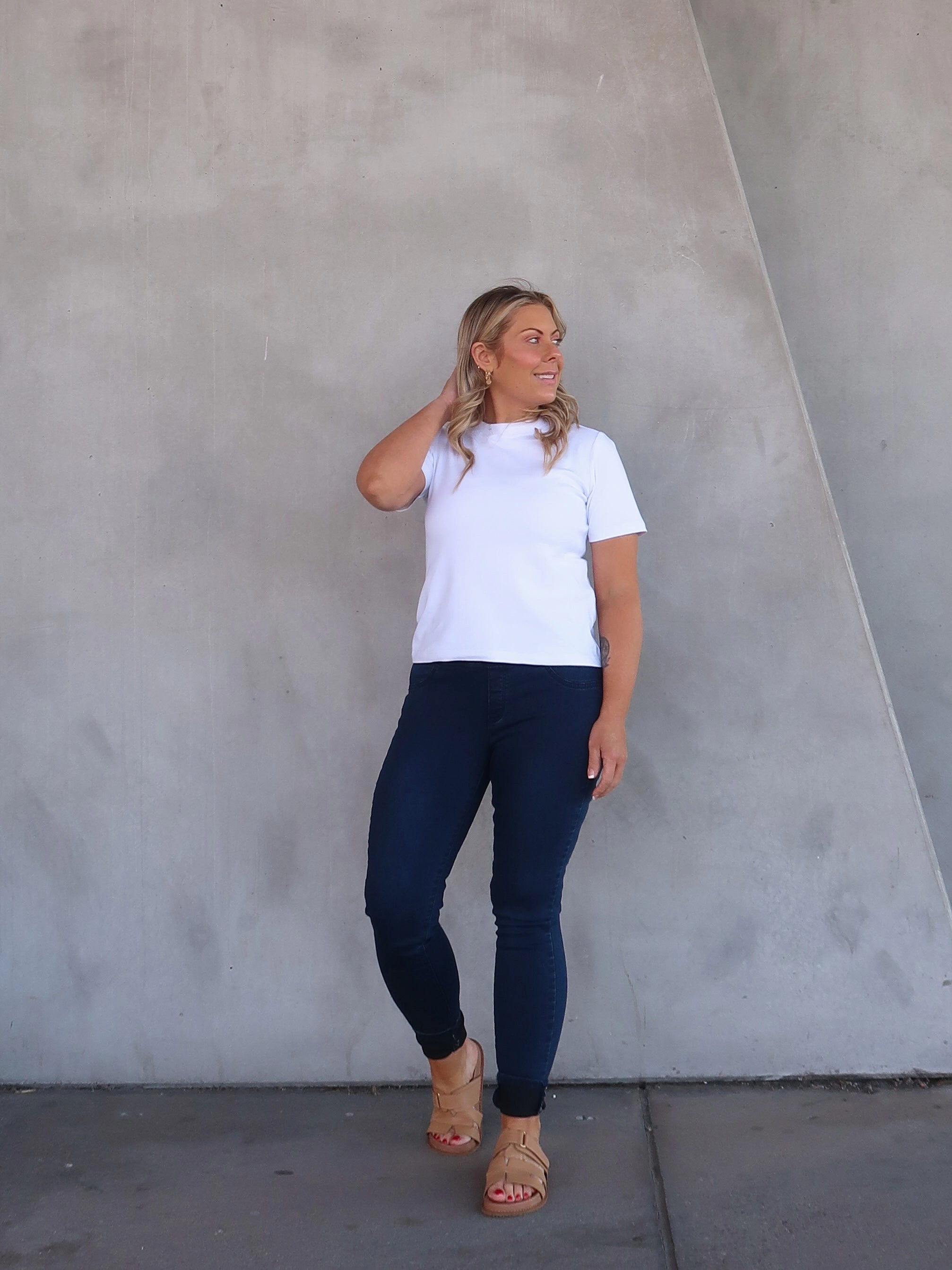 Smart Layer Balanced Piece Jax Jeggings - Dark Blue