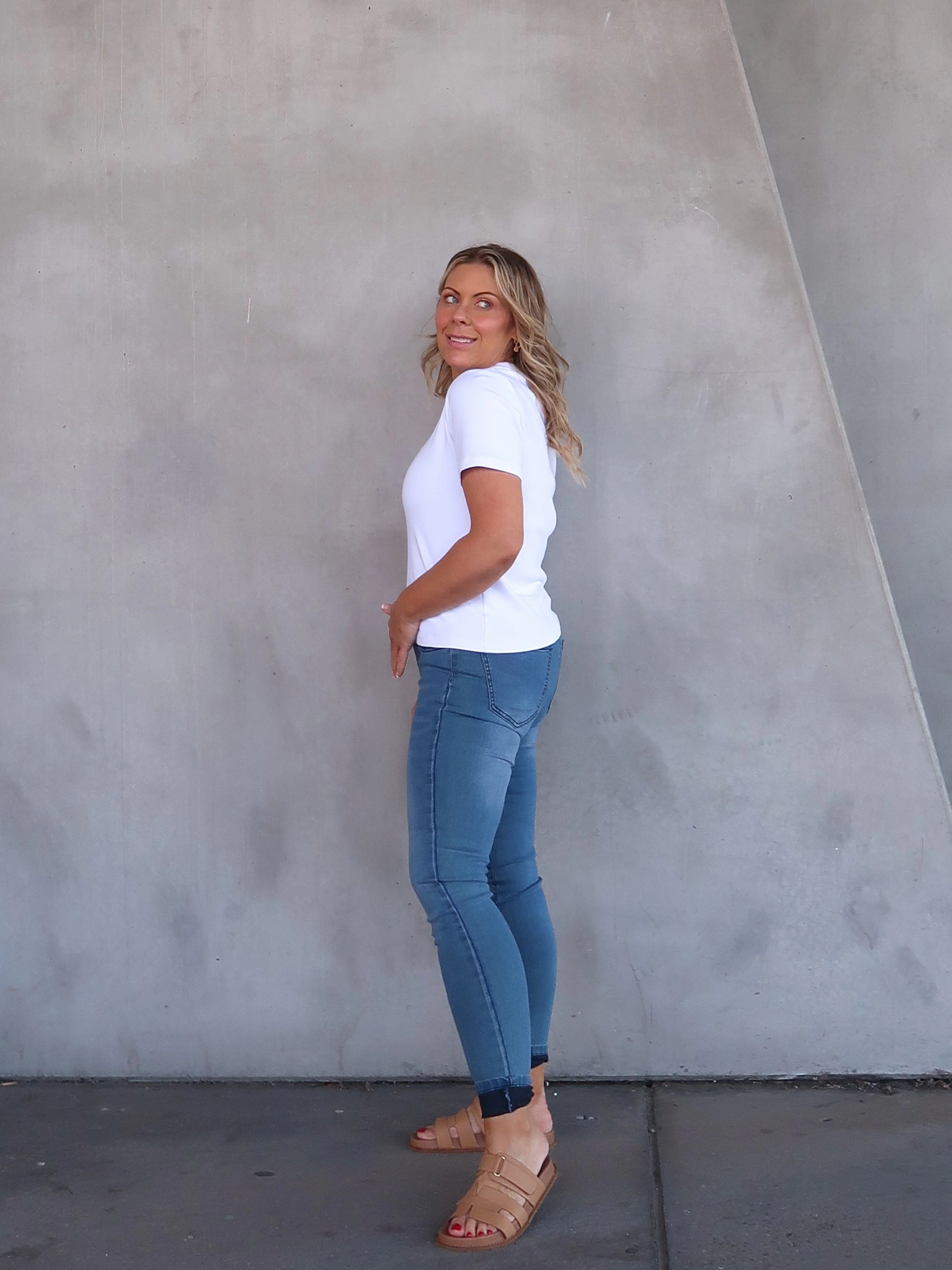 Layered Basics Jax Jeggings - Light Blue