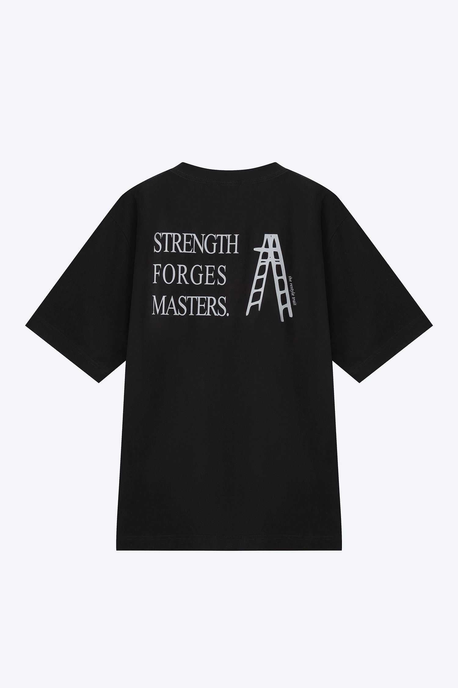 Jersey "Strength Forges Masters" Graphic Tee - Black StretchMaterial