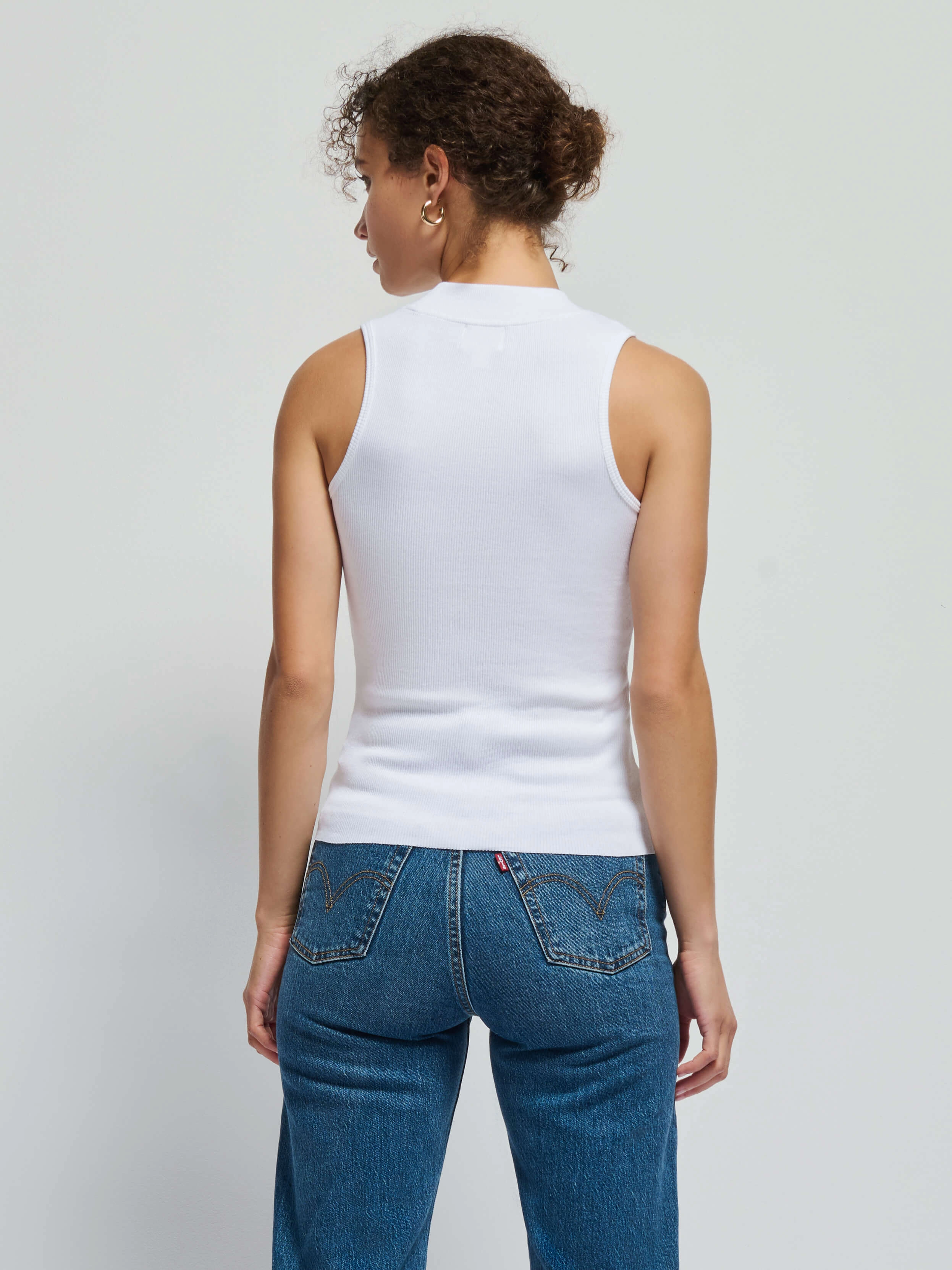 Joan Tank - White Double Layered Hood Assembly