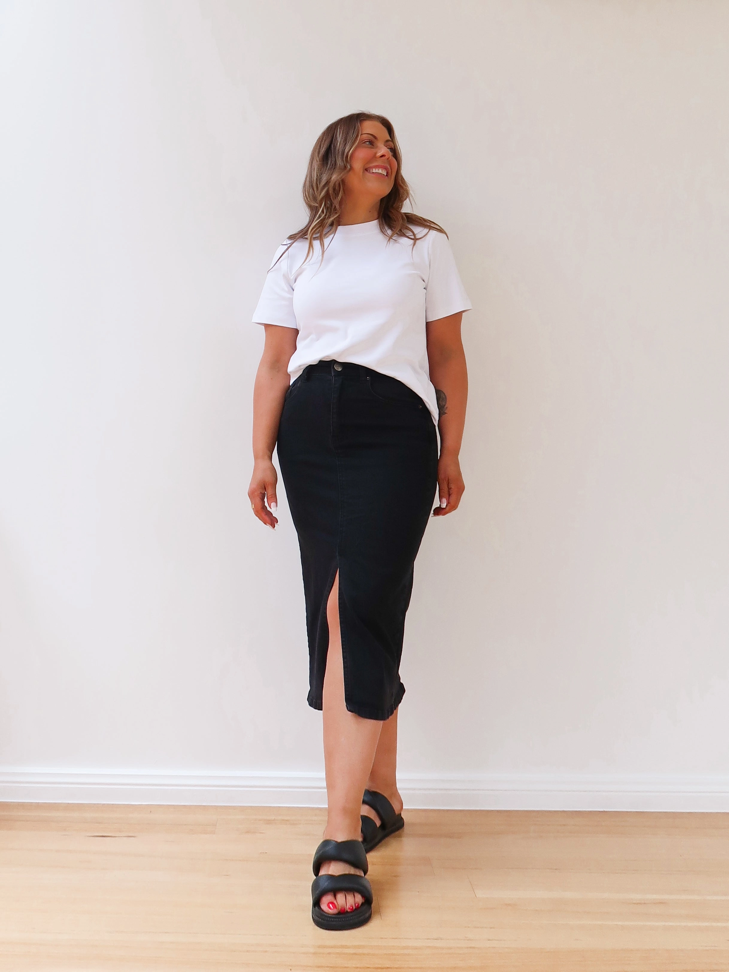 Joey Skirt-Black Travel Ready