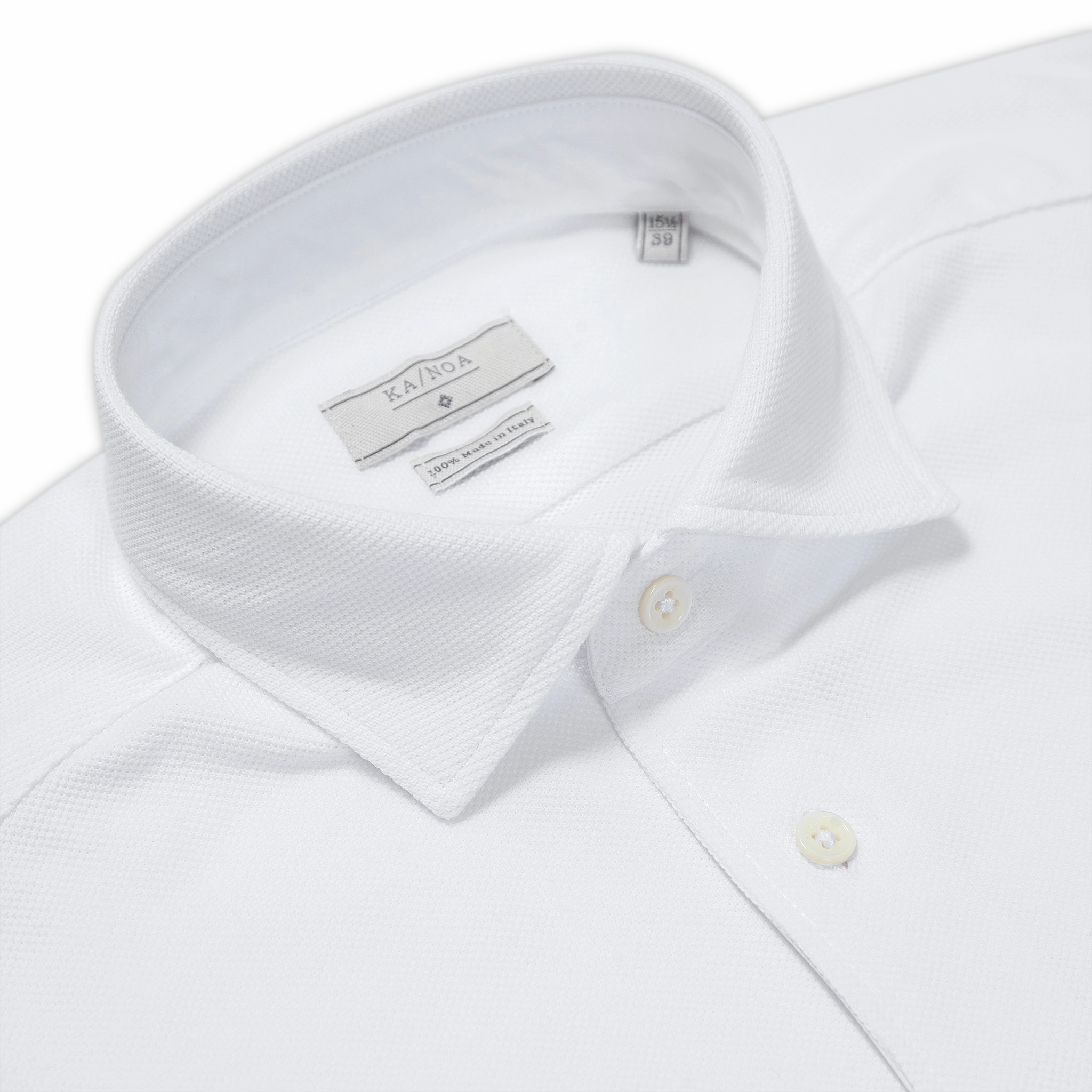 Active Fashion Jonas shirt in 100% yarn-dyed double piquet cotton (white)