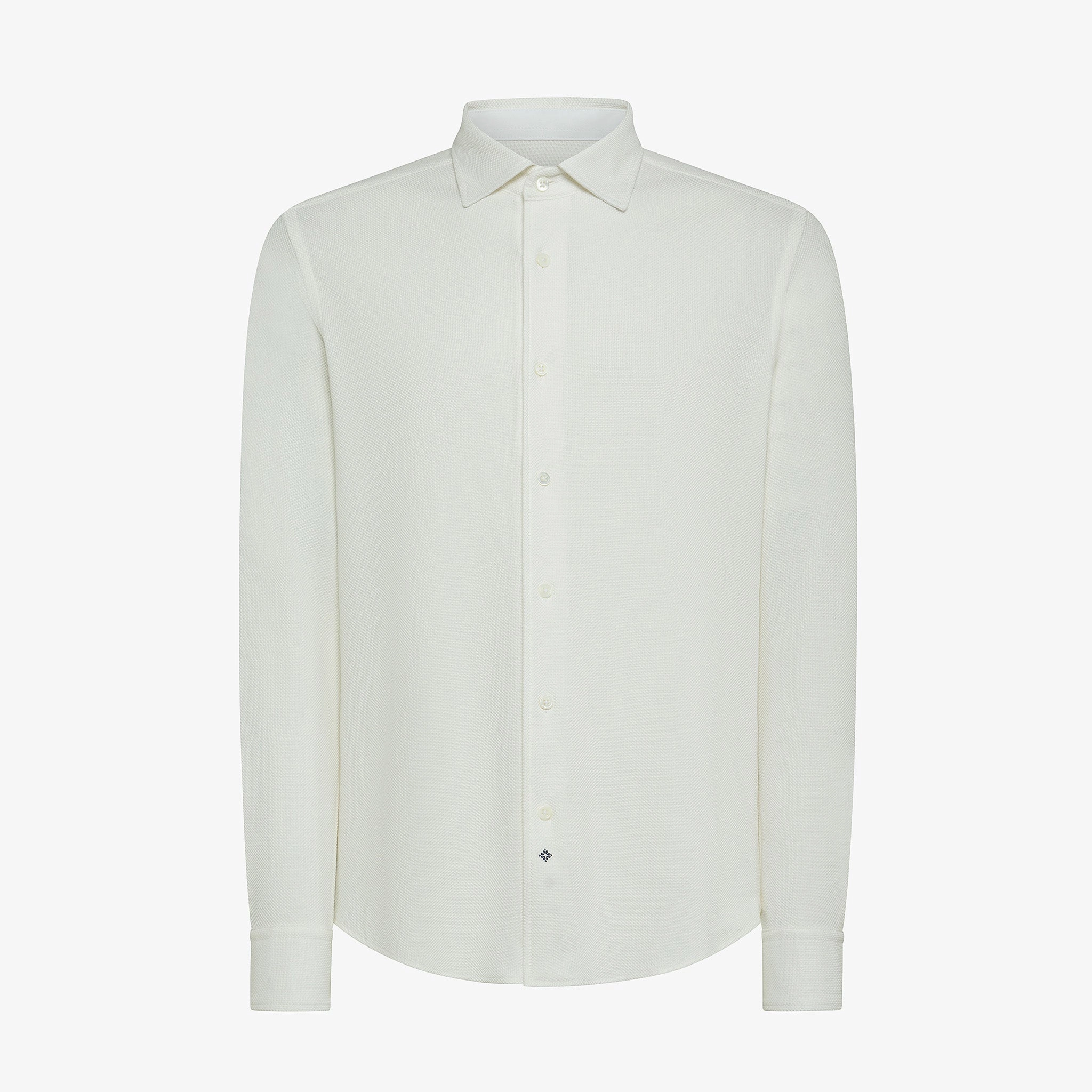 Relaxed Look Lightweight Design Jonas shirt in cotton and silk piquet