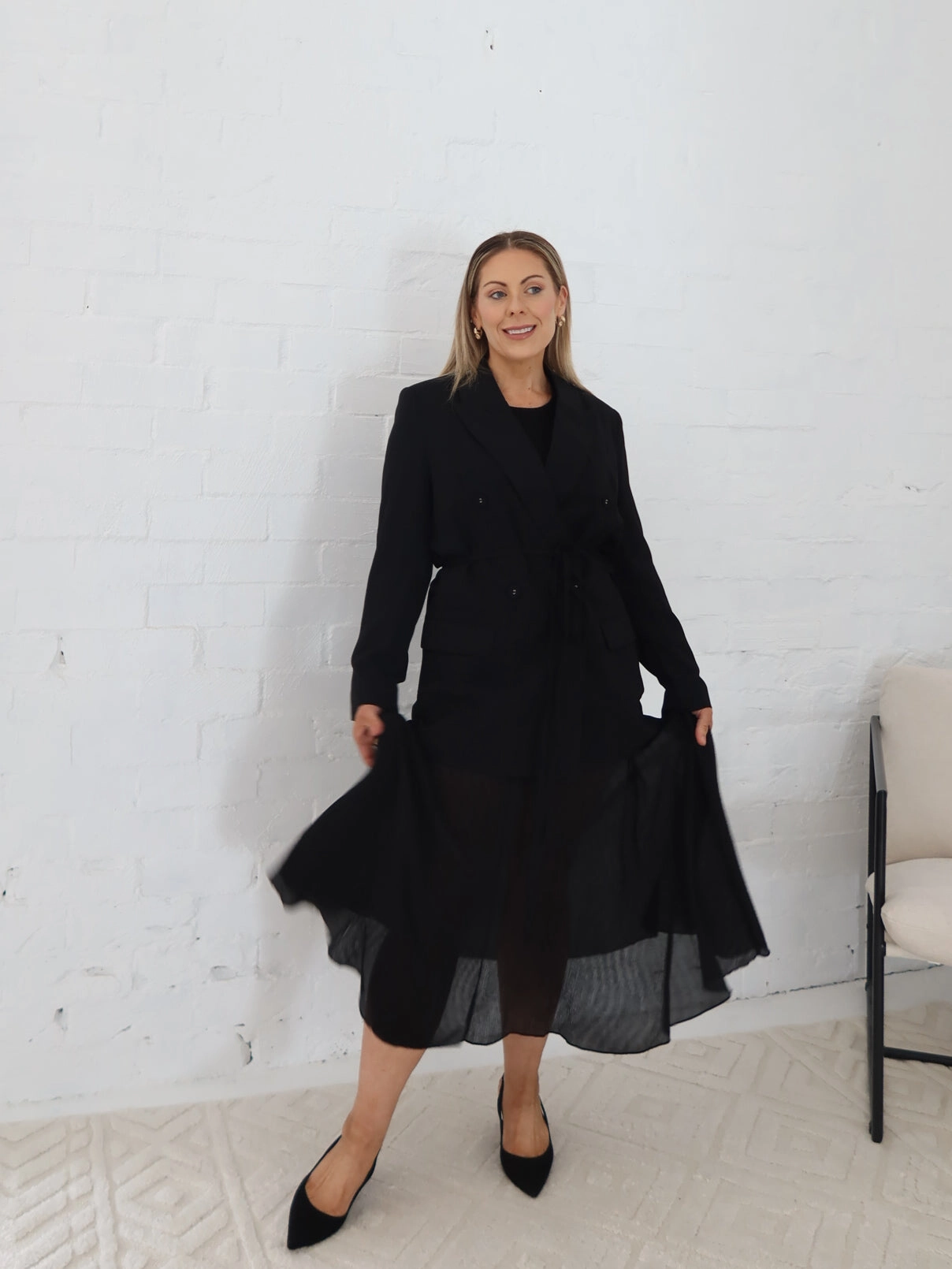 Khiani Skirt - Black Stretchy