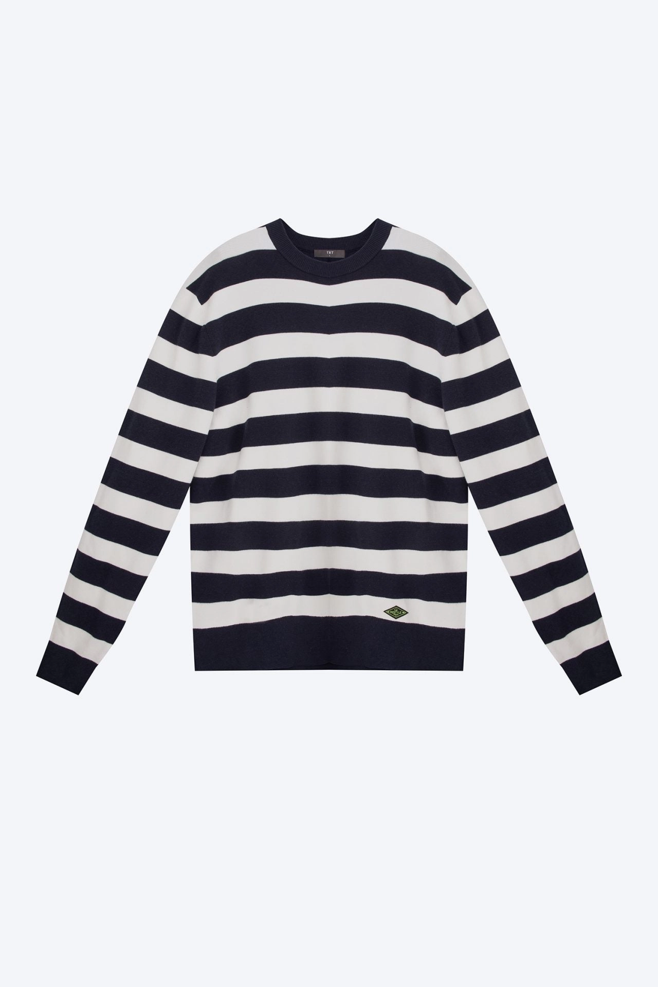 mix and match Knitted Cotton Crew Neck Sweater [AT]