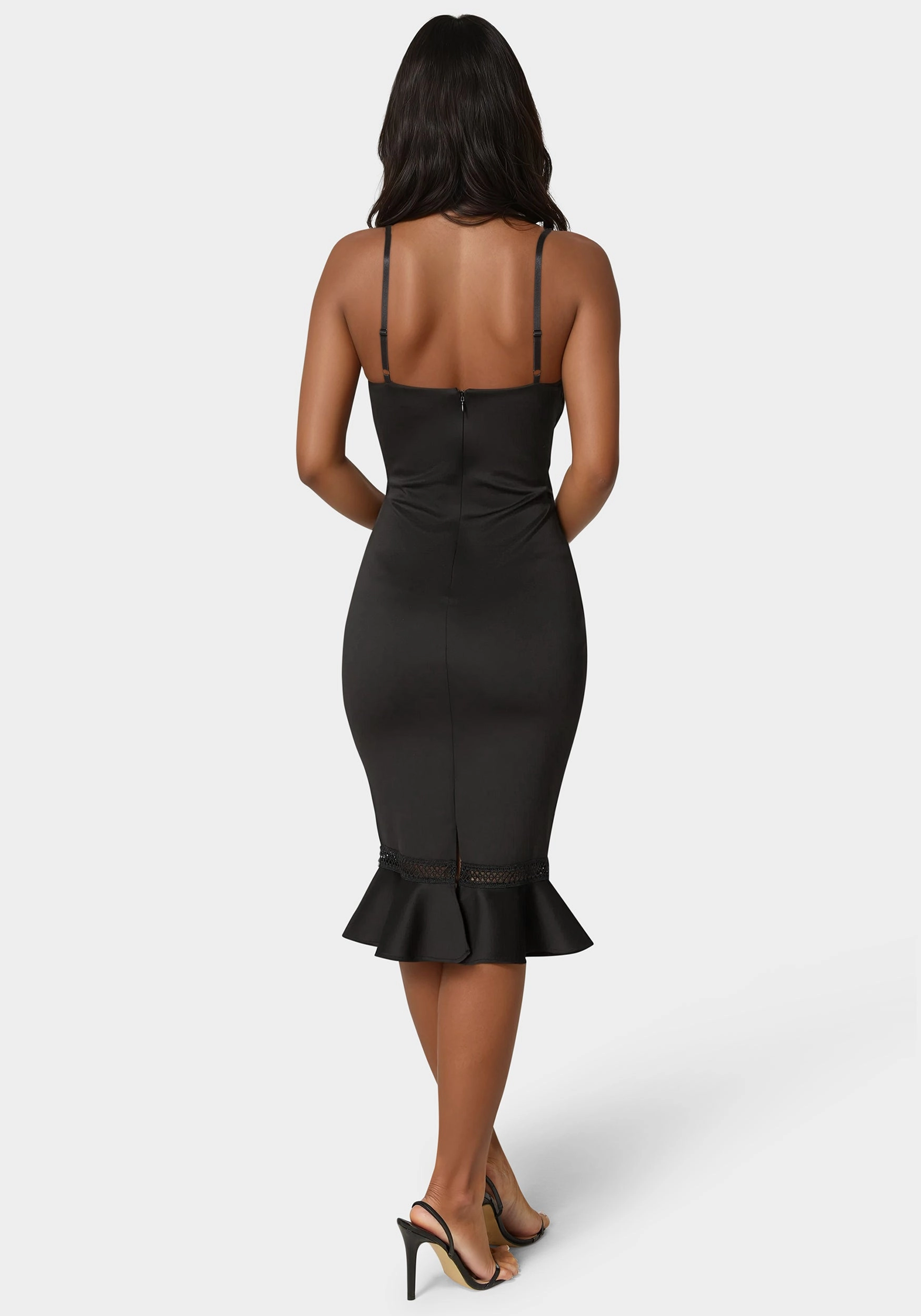 Lace Trim Flounce Dress Comfy Yet Stylish