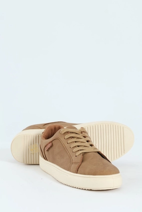 DurableMaterial Advanced Traction Pattern Lace Up Mono Sneaker - Taupe