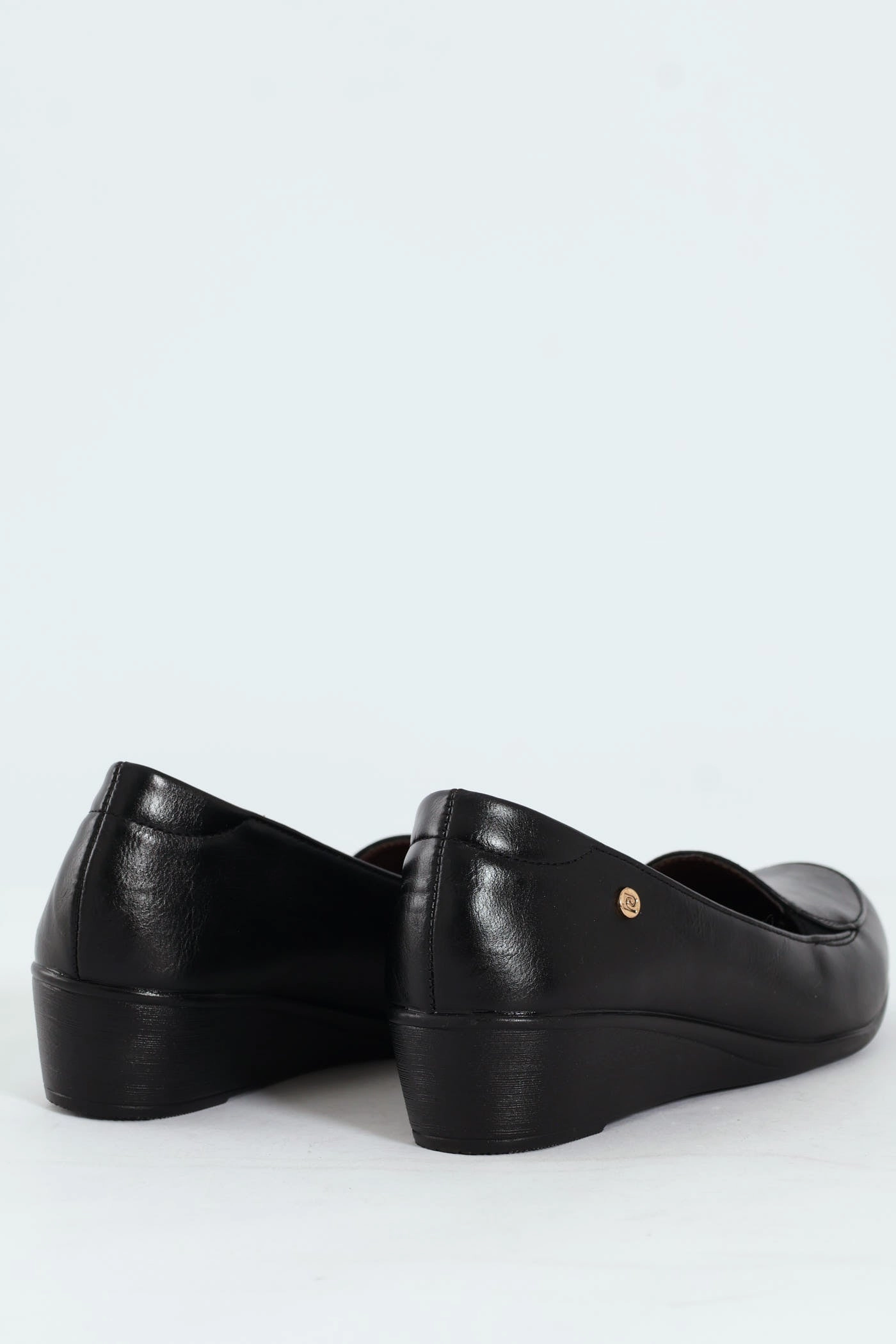 Nude Heels Statement Color Ladies Elastic Slide Wedge